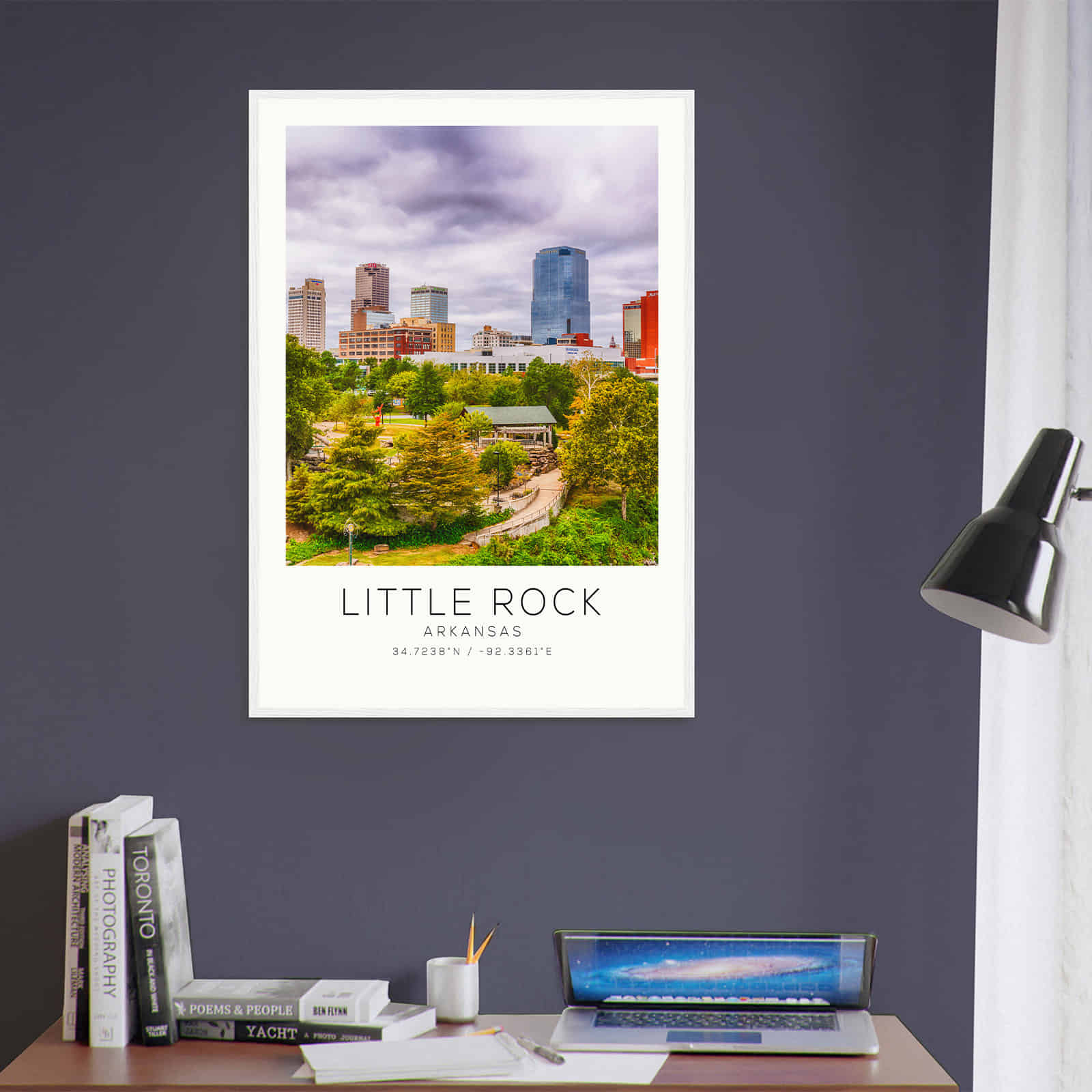 Deerfield Kansas Map Poster, Modern Home Decor Wall Art Print (Copy)