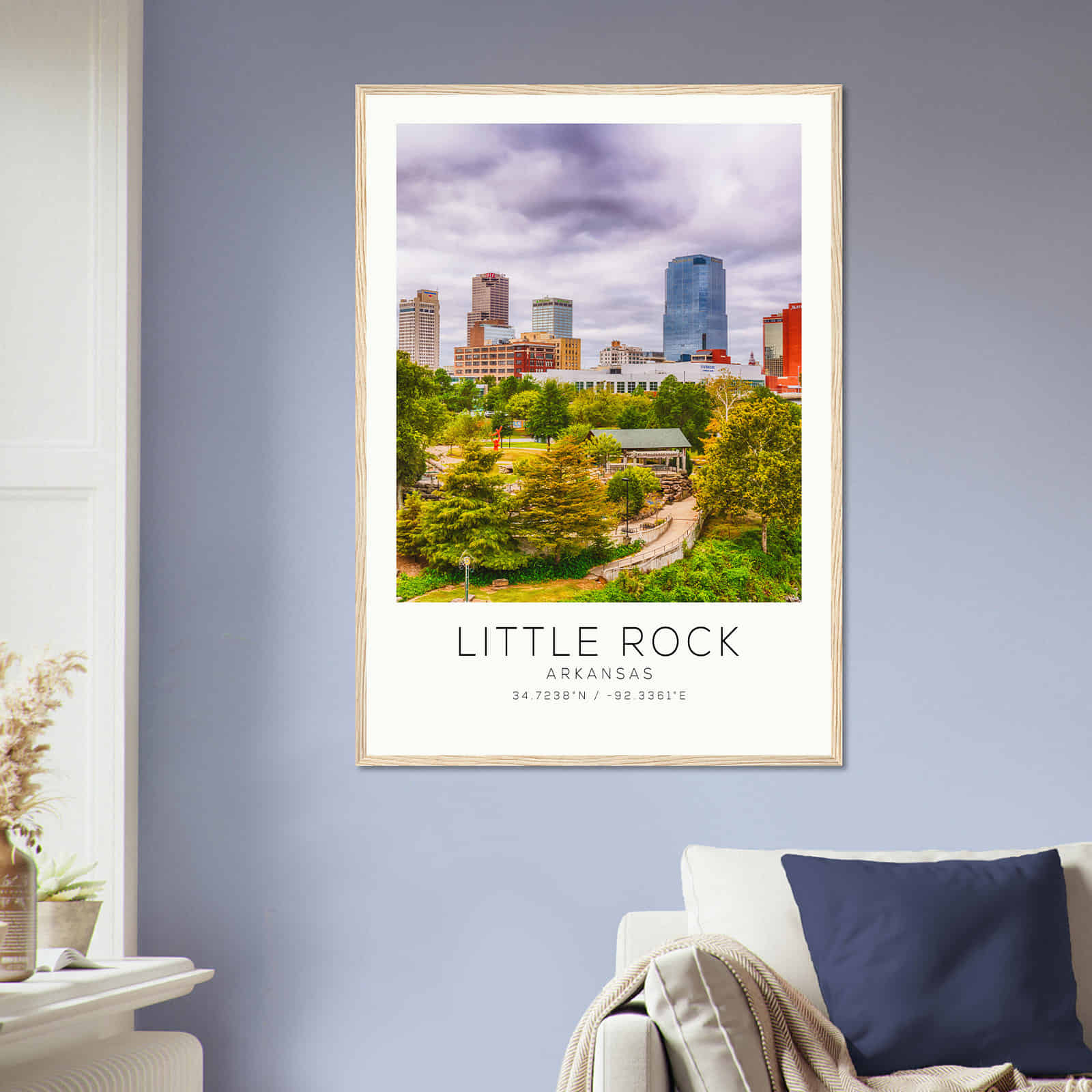 Deerfield Kansas Map Poster, Modern Home Decor Wall Art Print (Copy)