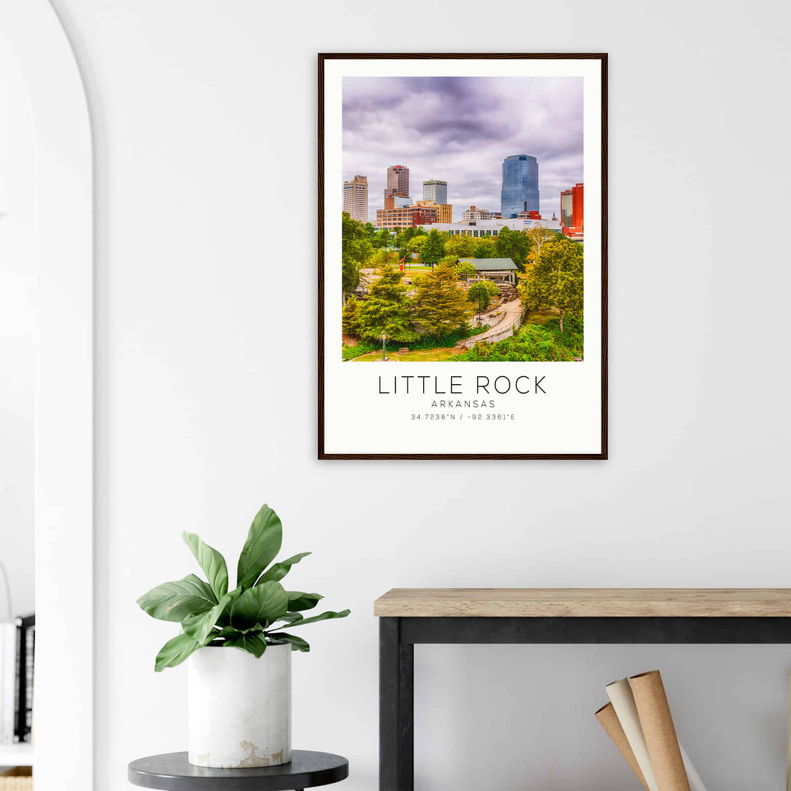 Deerfield Kansas Map Poster, Modern Home Decor Wall Art Print (Copy)