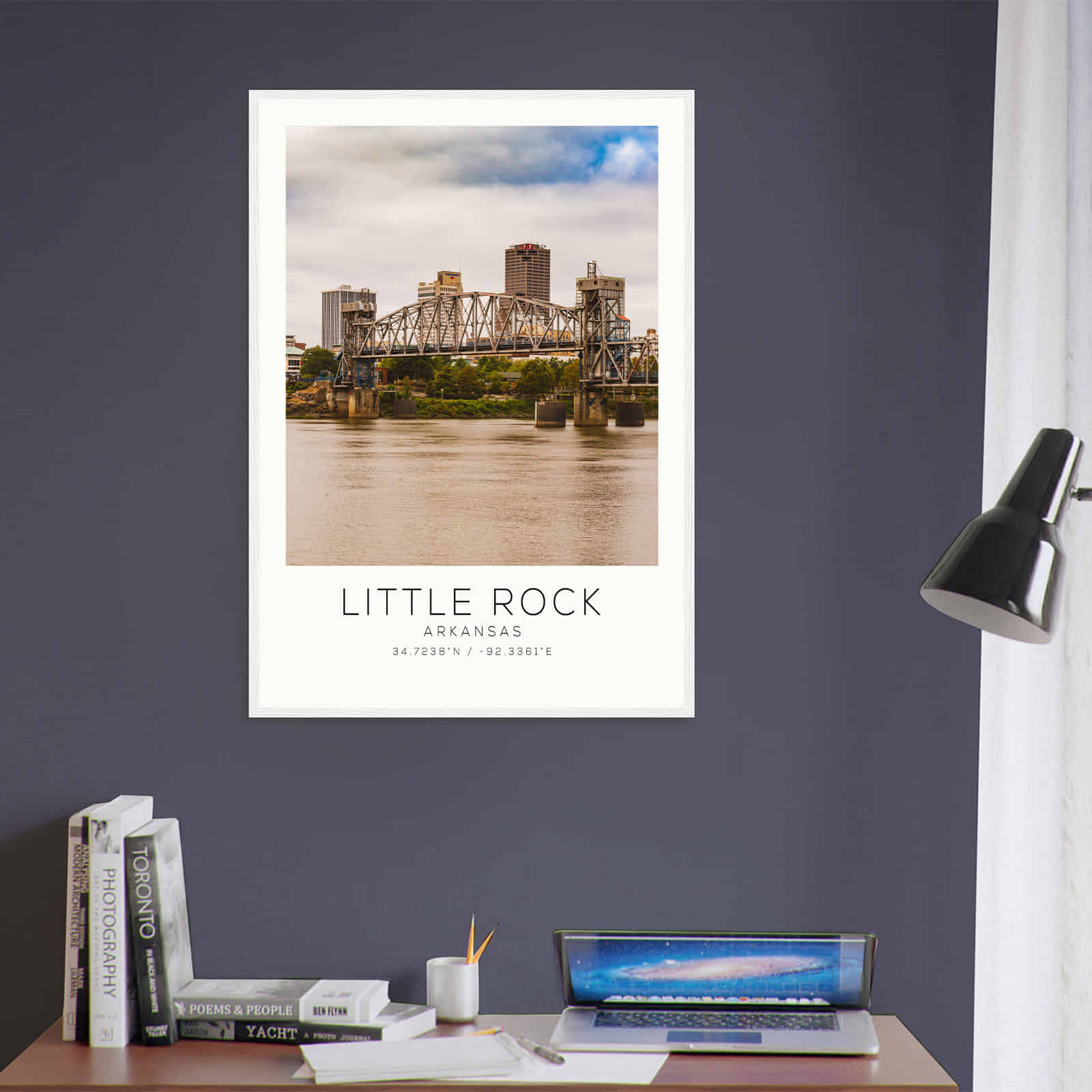 Deerfield Kansas Map Poster, Modern Home Decor Wall Art Print (Copy)