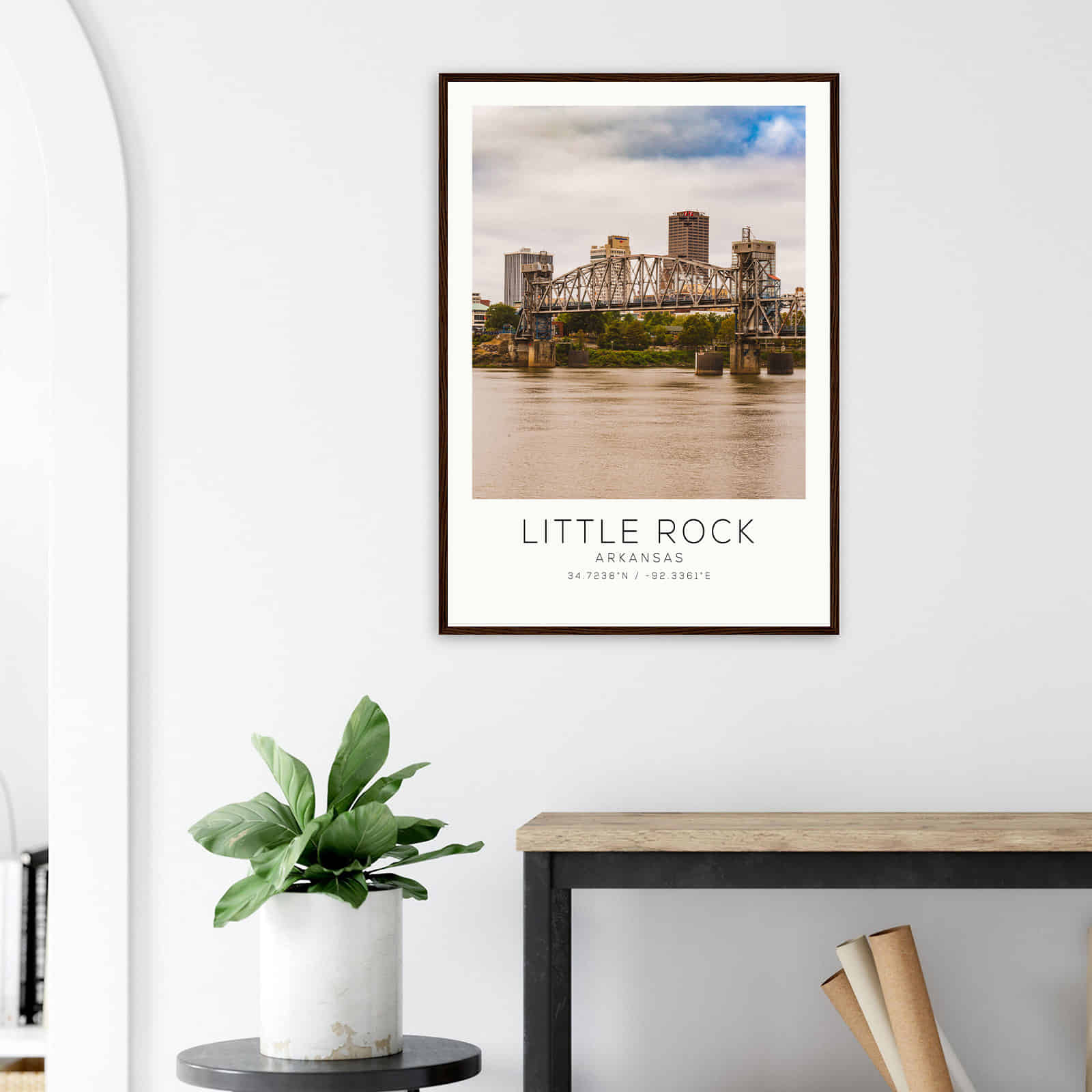 Deerfield Kansas Map Poster, Modern Home Decor Wall Art Print (Copy)