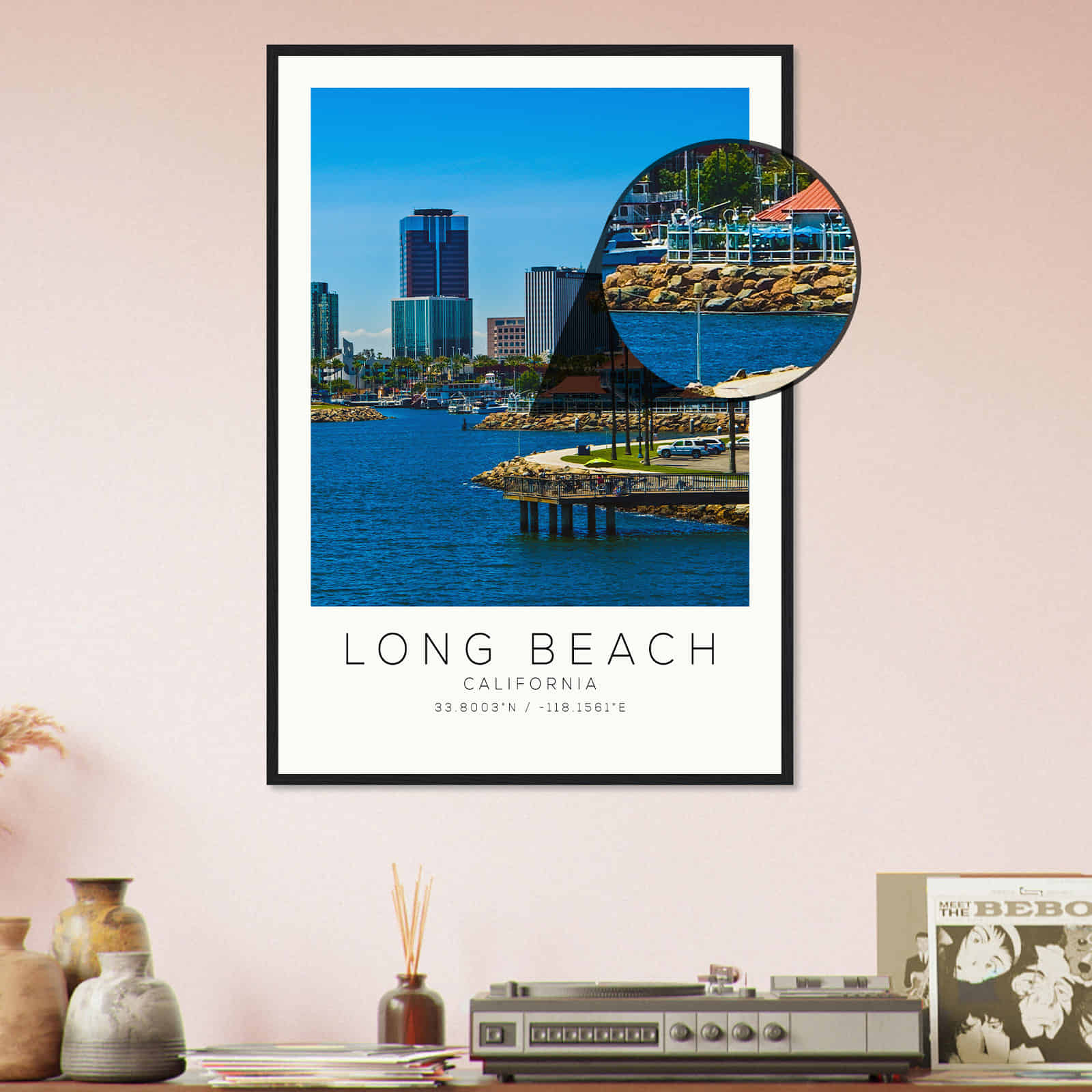 Deerfield Kansas Map Poster, Modern Home Decor Wall Art Print (Copy)