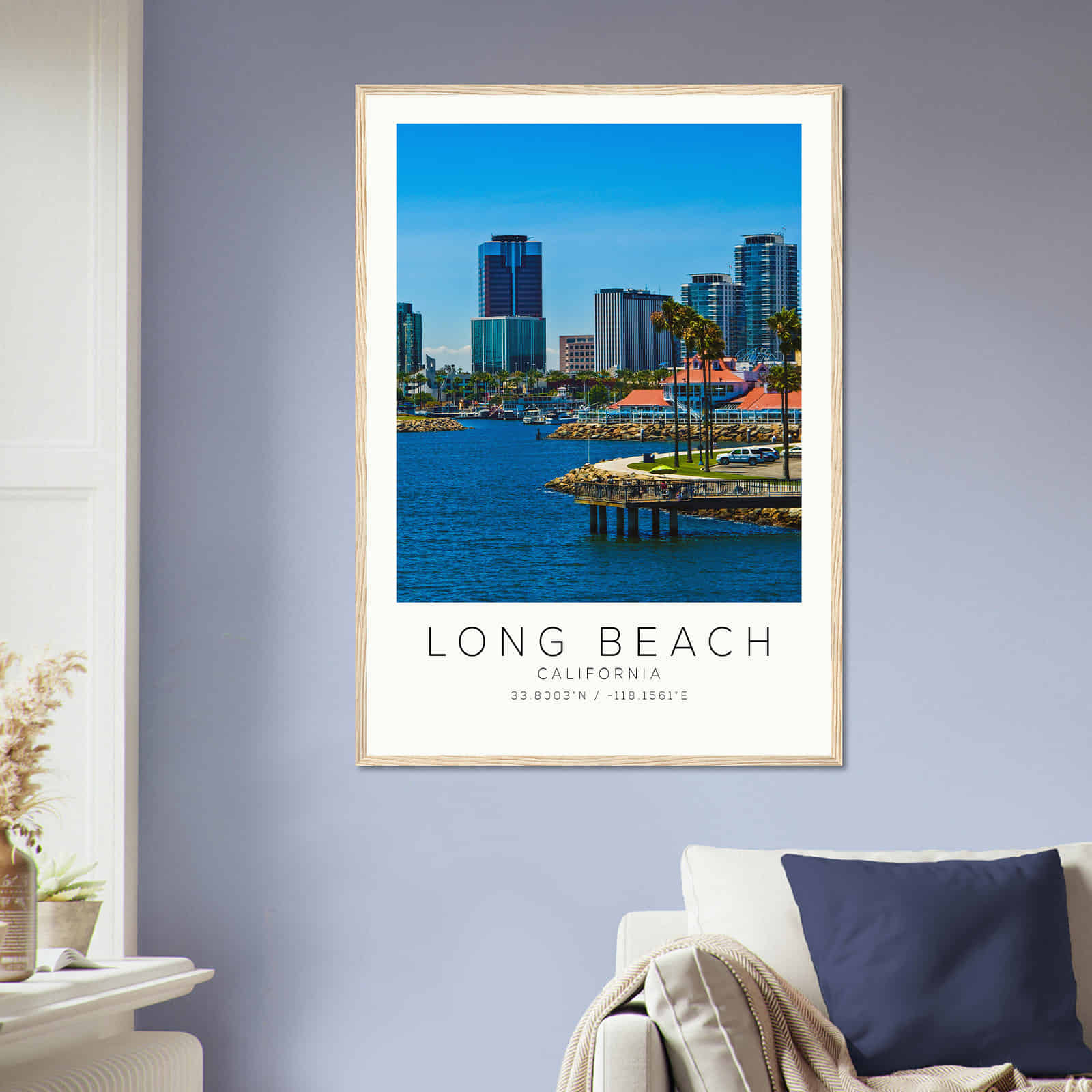 Deerfield Kansas Map Poster, Modern Home Decor Wall Art Print (Copy)