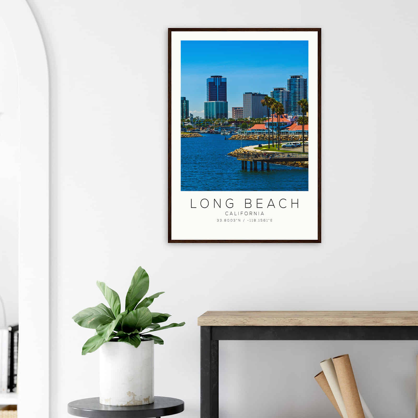 Deerfield Kansas Map Poster, Modern Home Decor Wall Art Print (Copy)