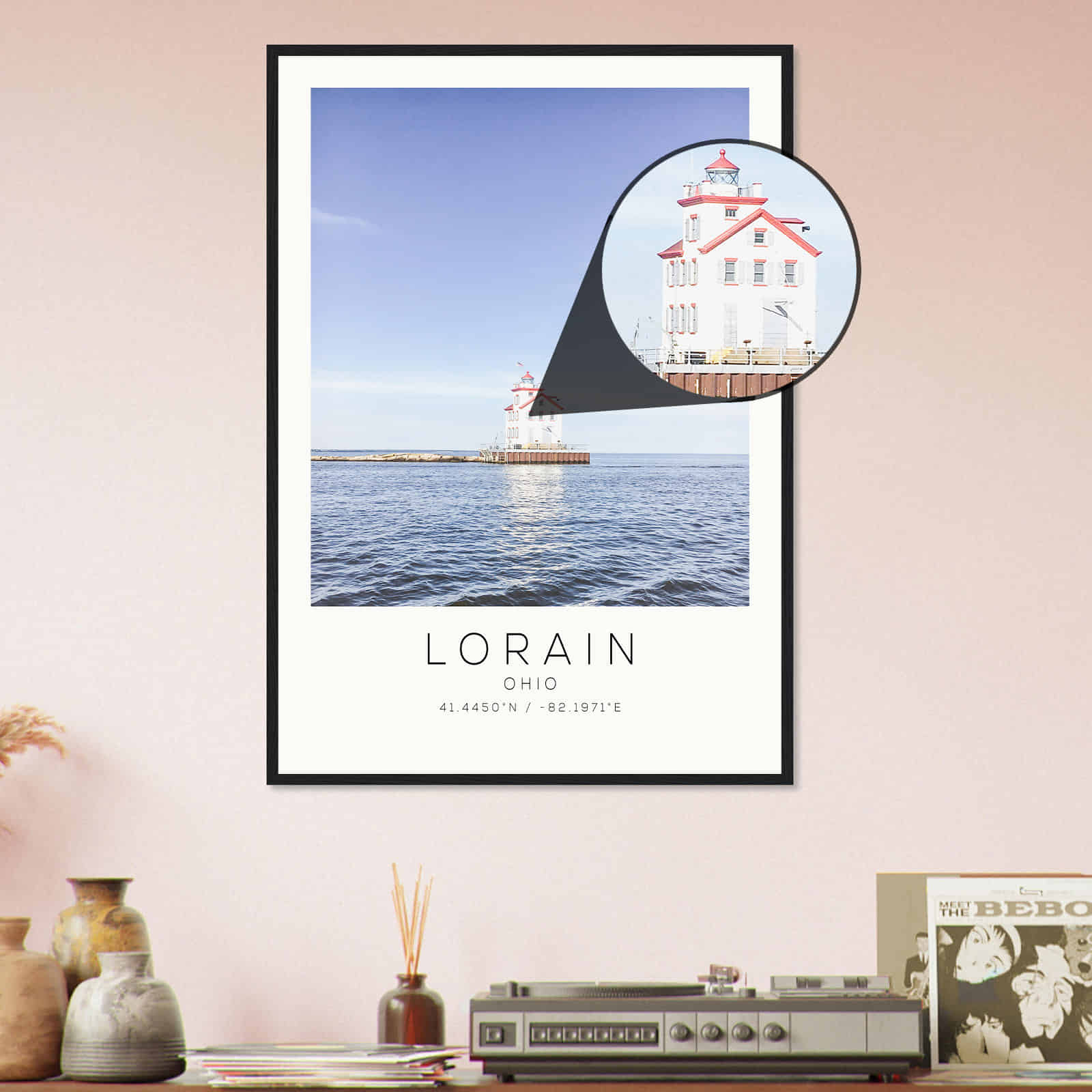 Deerfield Kansas Map Poster, Modern Home Decor Wall Art Print (Copy)