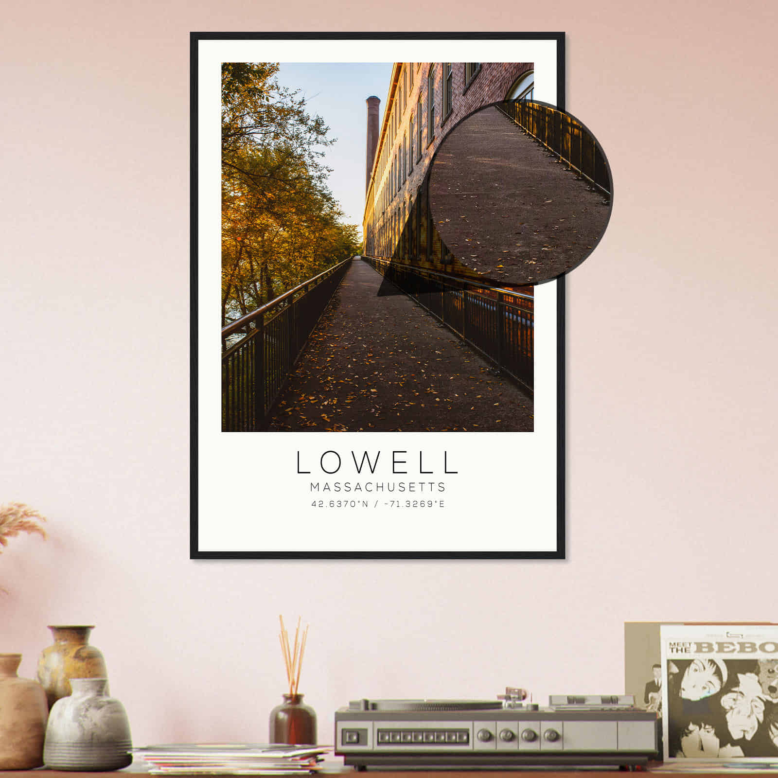 Deerfield Kansas Map Poster, Modern Home Decor Wall Art Print (Copy)