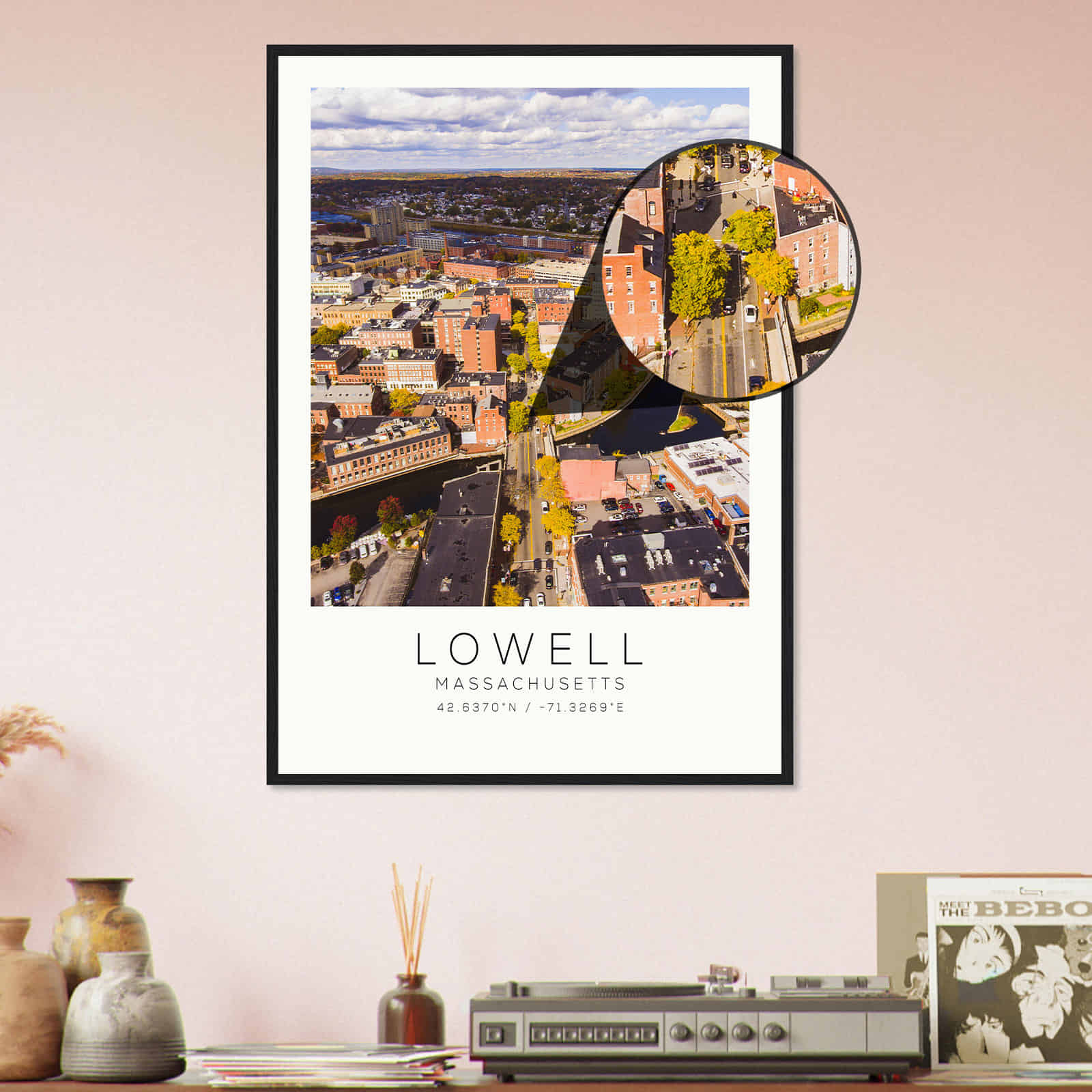 Deerfield Kansas Map Poster, Modern Home Decor Wall Art Print (Copy)