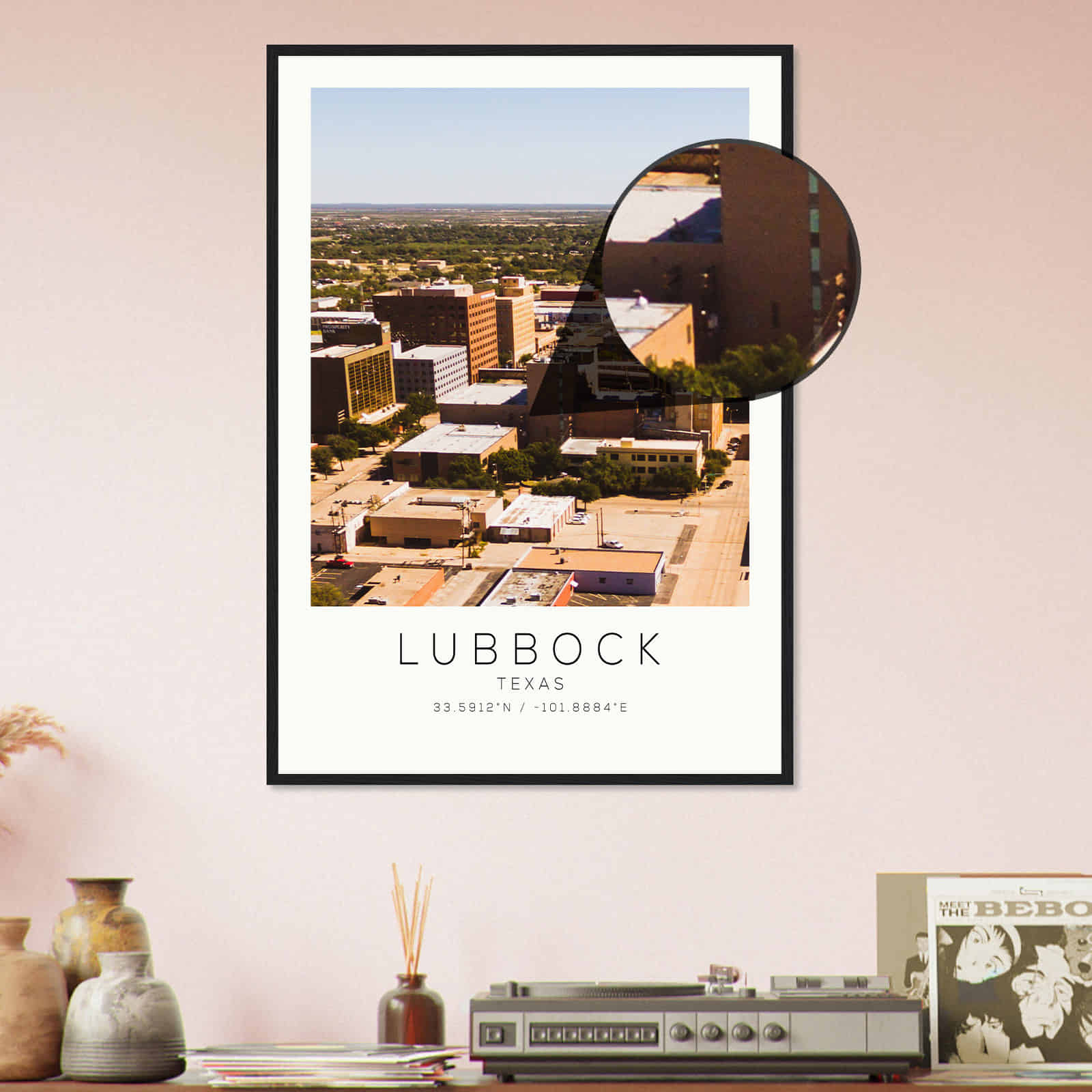 Deerfield Kansas Map Poster, Modern Home Decor Wall Art Print (Copy)