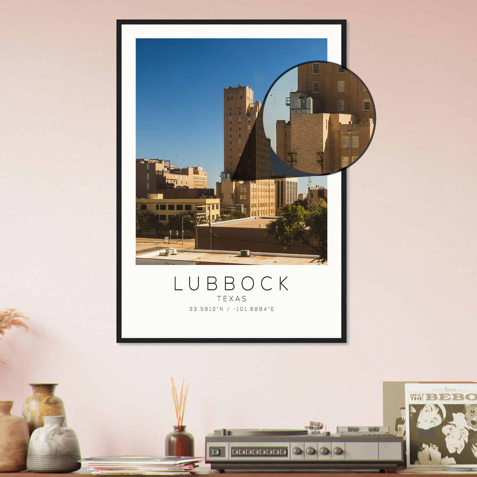 Deerfield Kansas Map Poster, Modern Home Decor Wall Art Print (Copy)