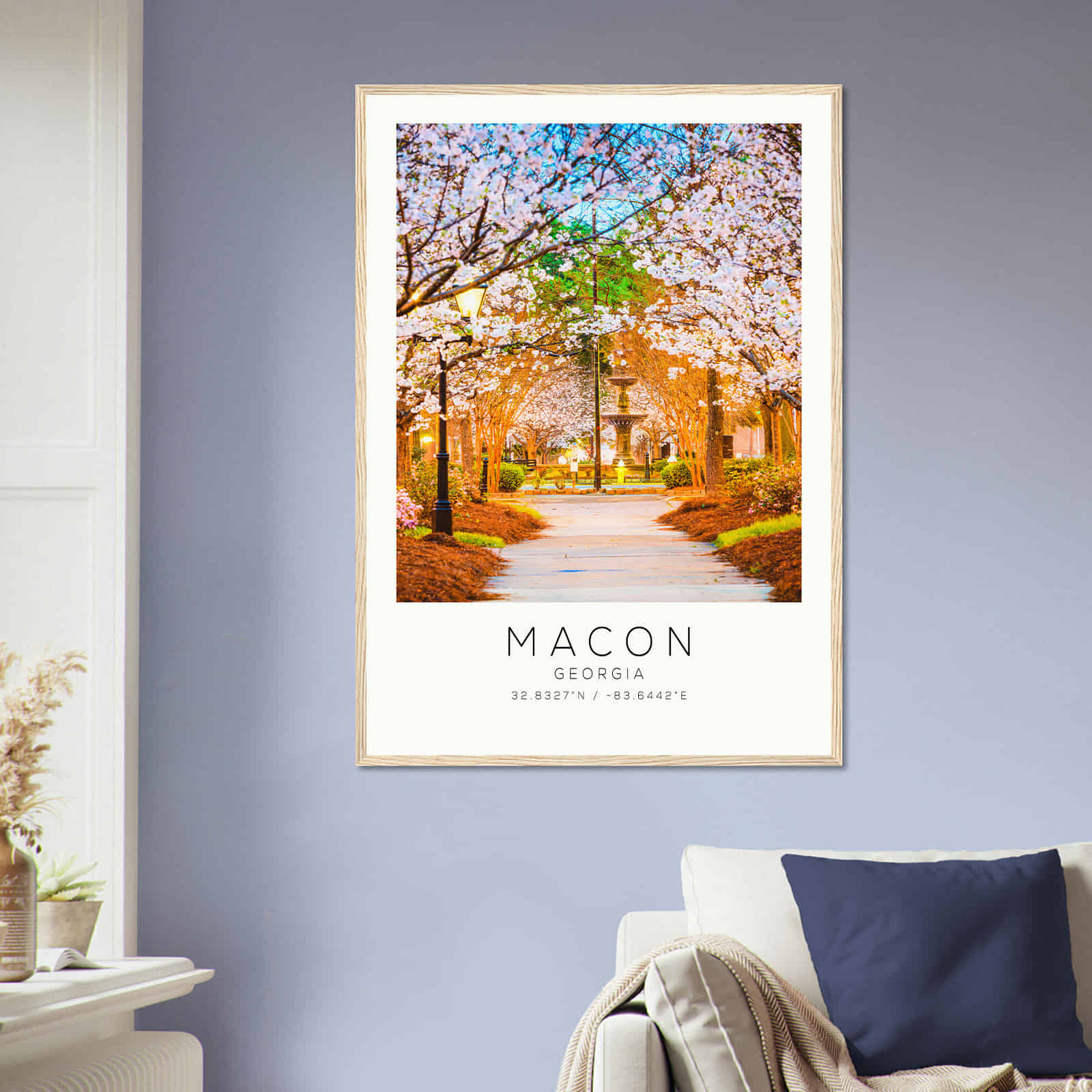 Deerfield Kansas Map Poster, Modern Home Decor Wall Art Print (Copy)