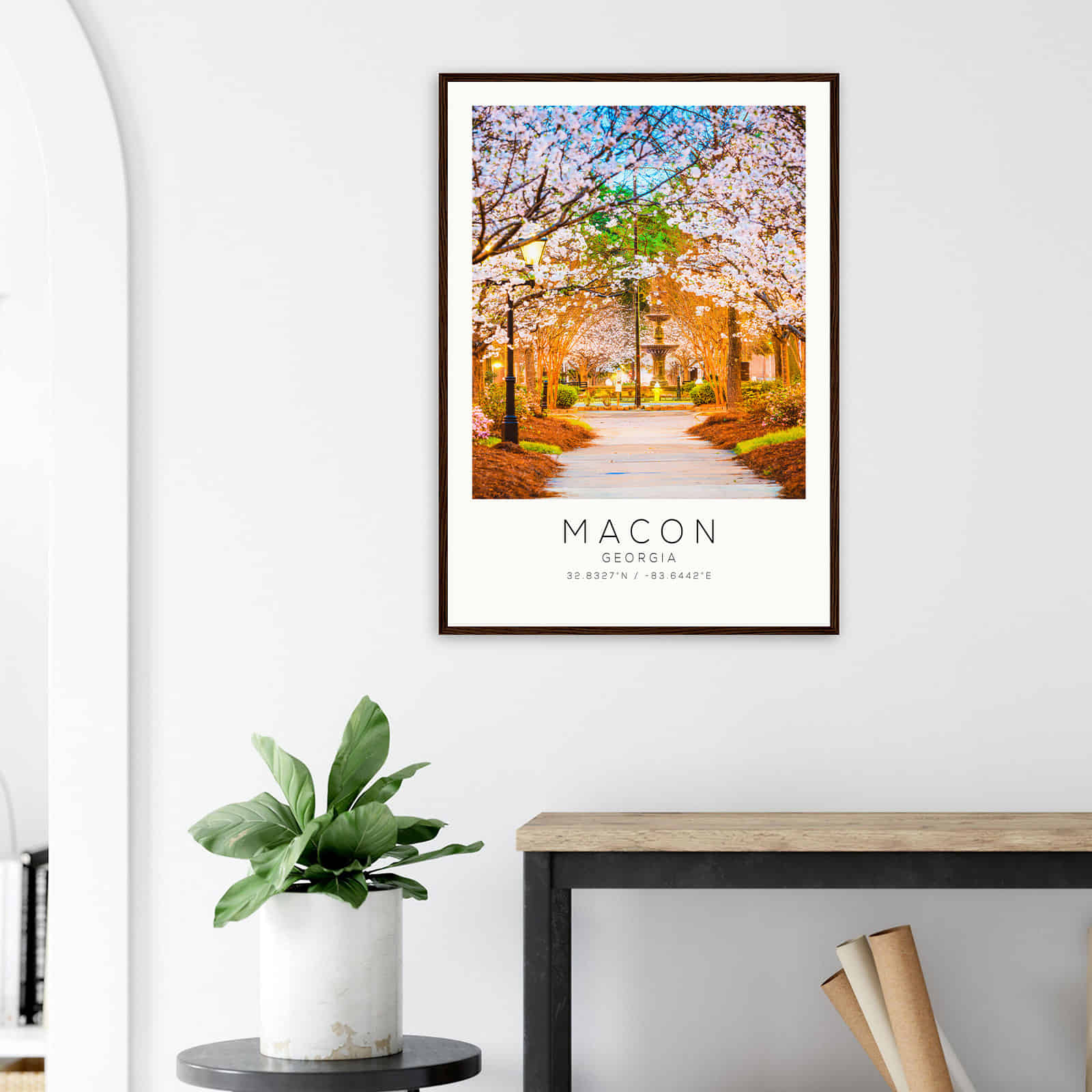 Deerfield Kansas Map Poster, Modern Home Decor Wall Art Print (Copy)