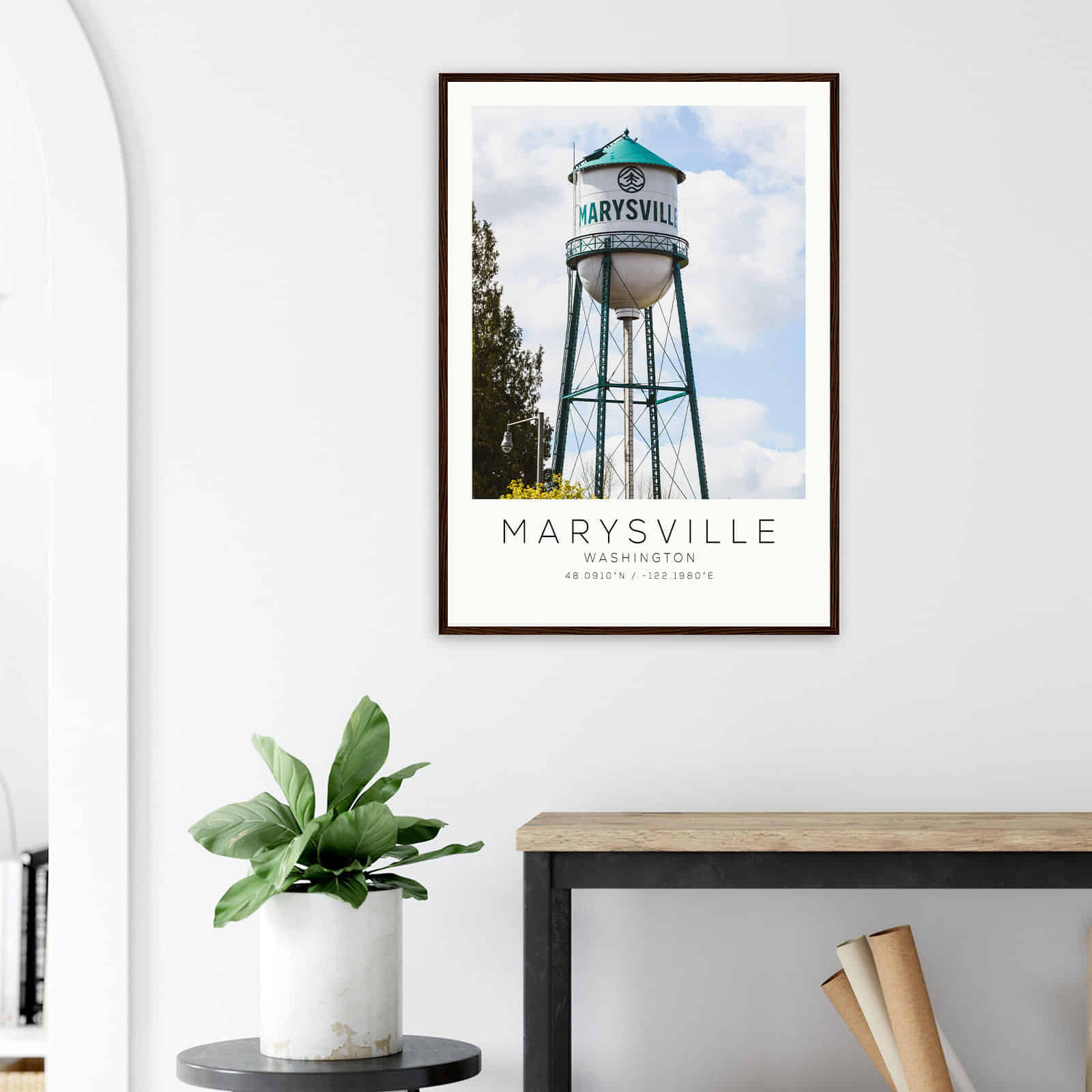 Deerfield Kansas Map Poster, Modern Home Decor Wall Art Print (Copy)