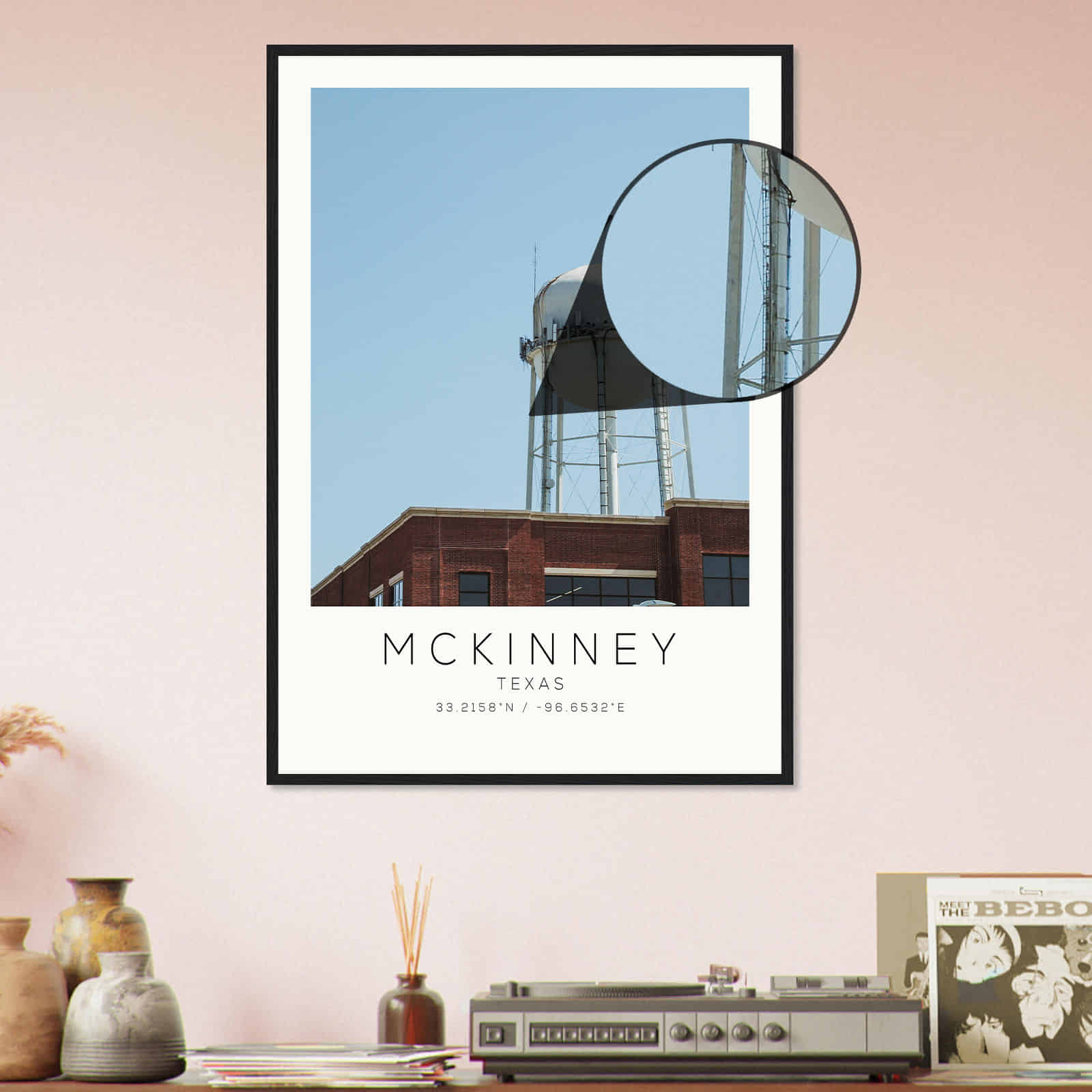 Deerfield Kansas Map Poster, Modern Home Decor Wall Art Print (Copy)