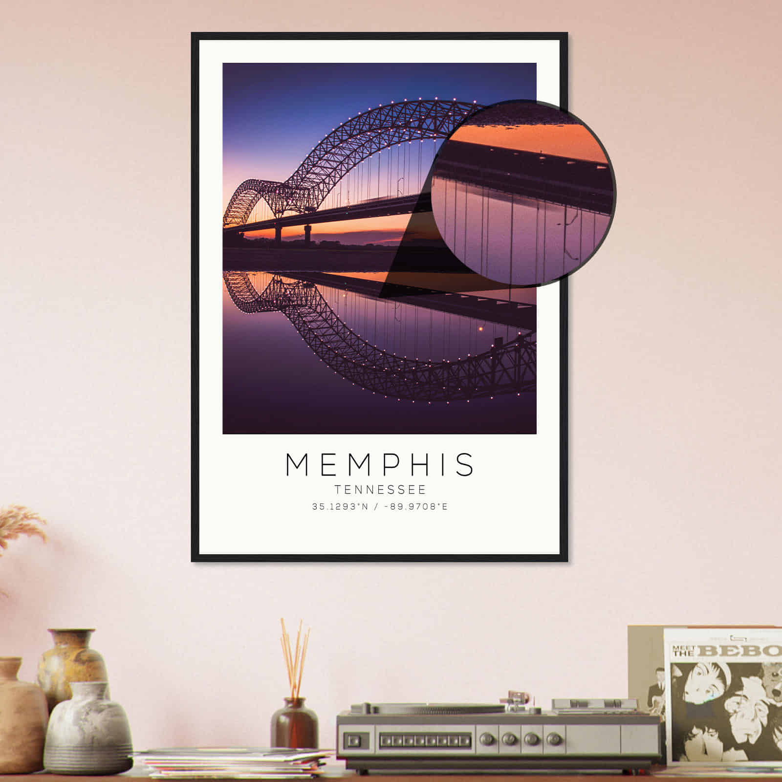 Deerfield Kansas Map Poster, Modern Home Decor Wall Art Print (Copy)