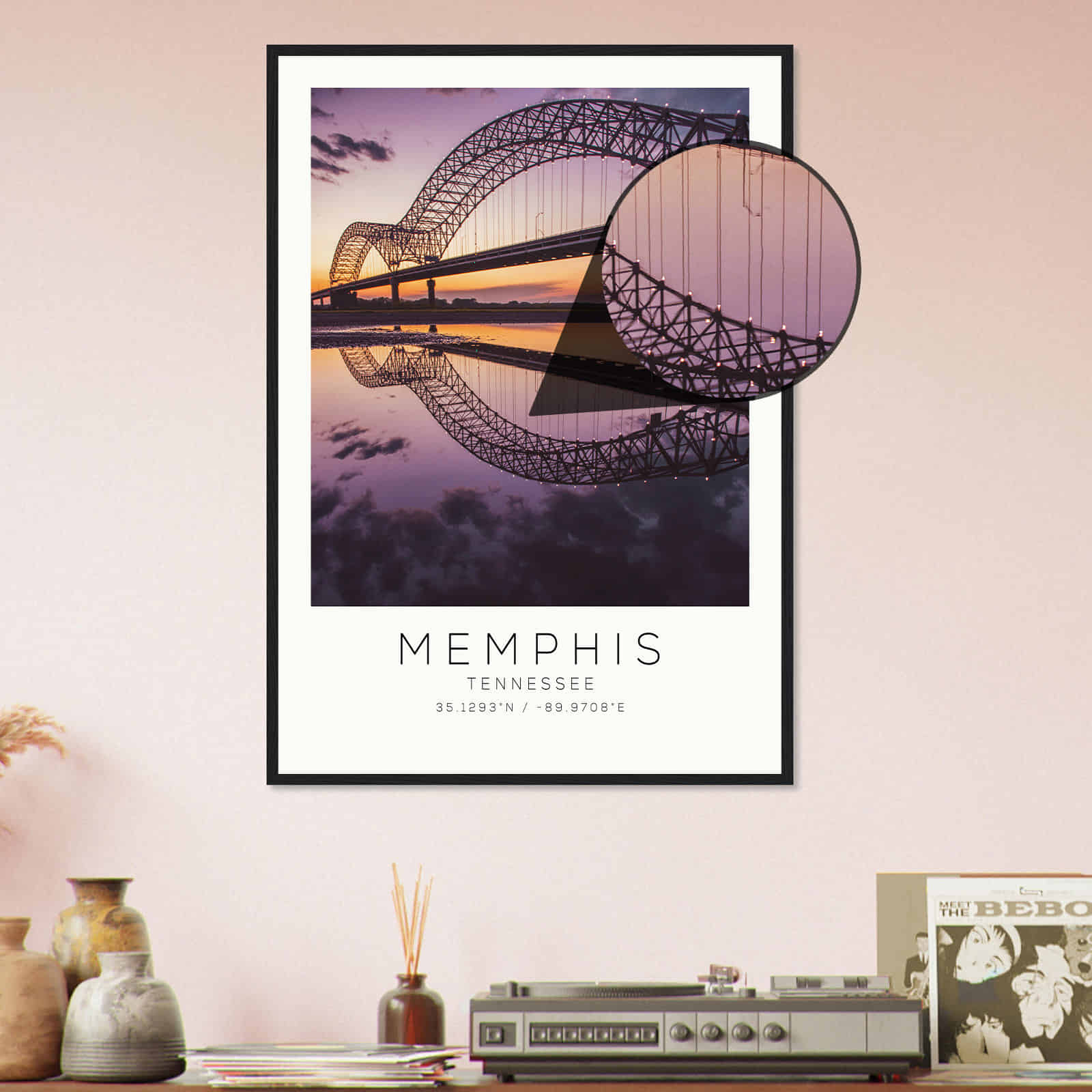 Deerfield Kansas Map Poster, Modern Home Decor Wall Art Print (Copy)