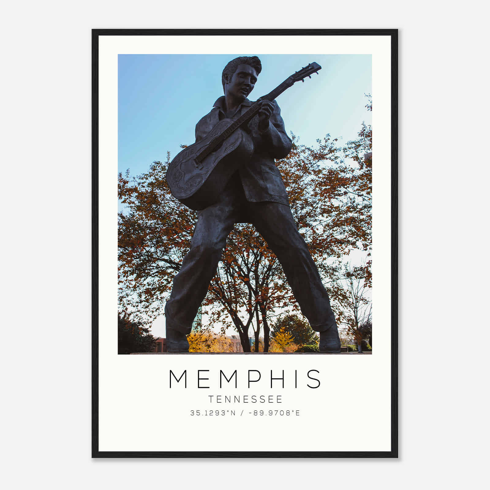Memphis Tennessee Photo Travel Poster, Memphis Travel Print, Minimalist Travel Print DS6