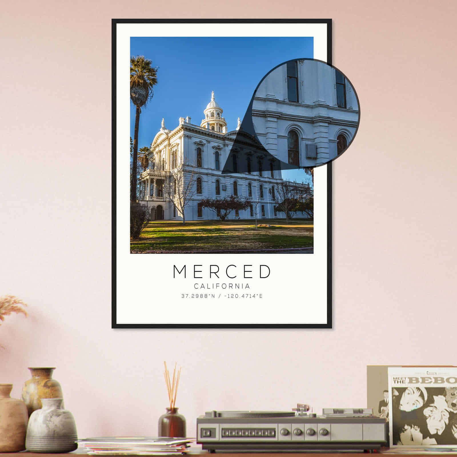 Deerfield Kansas Map Poster, Modern Home Decor Wall Art Print (Copy)