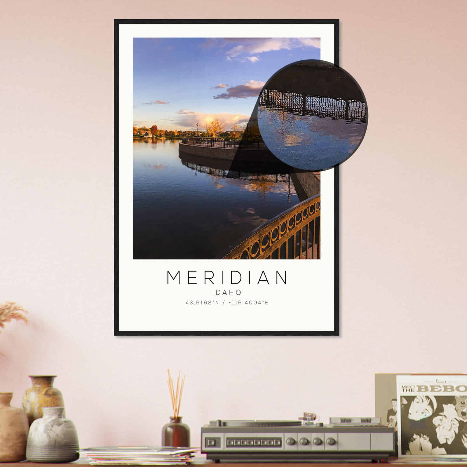 Deerfield Kansas Map Poster, Modern Home Decor Wall Art Print (Copy)