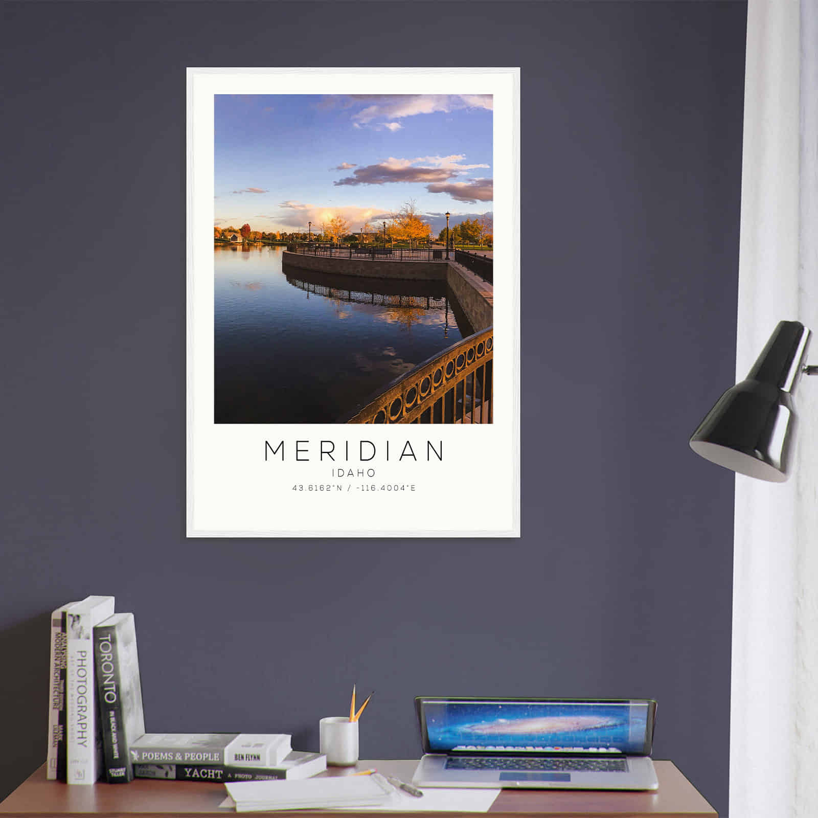 Deerfield Kansas Map Poster, Modern Home Decor Wall Art Print (Copy)