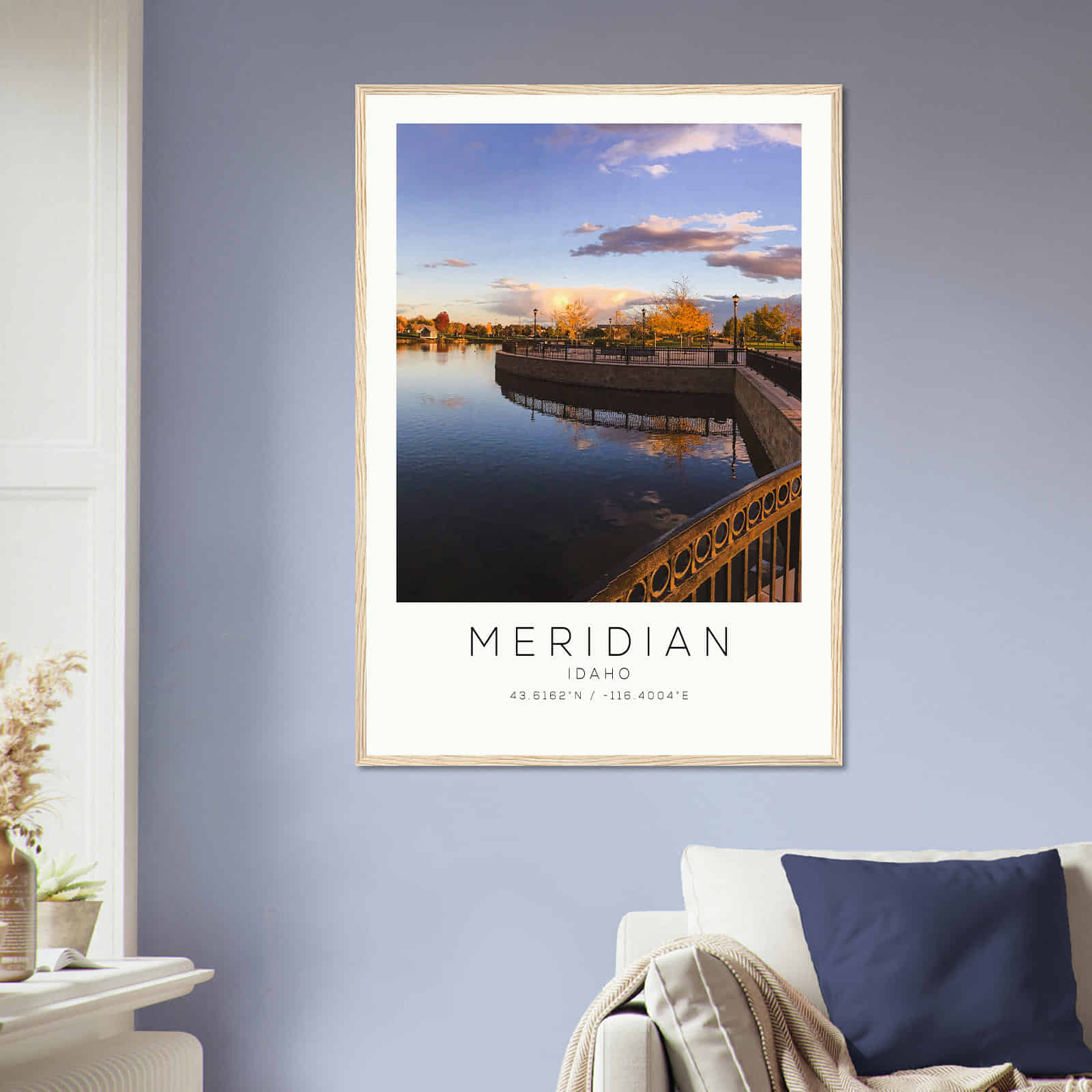 Deerfield Kansas Map Poster, Modern Home Decor Wall Art Print (Copy)