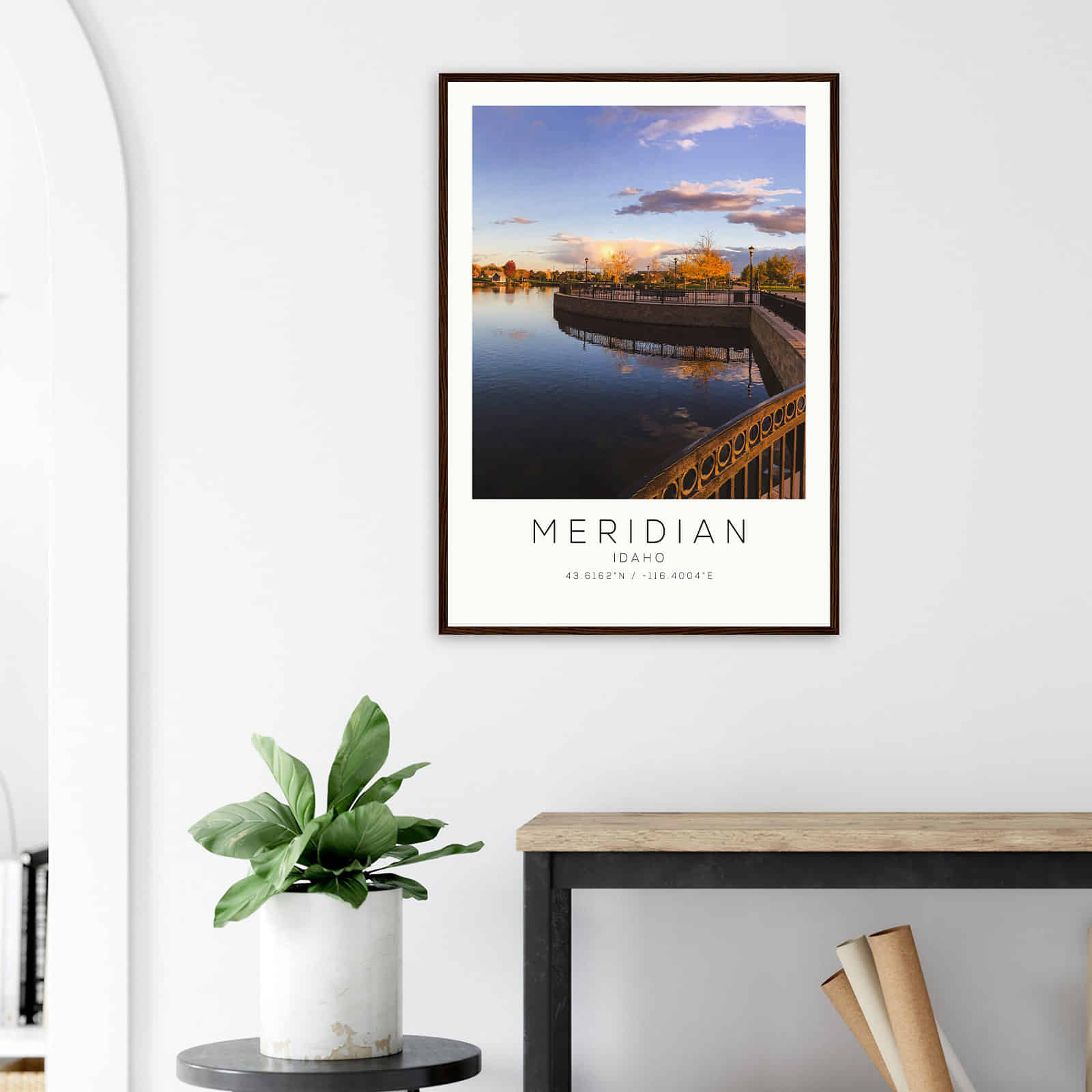 Deerfield Kansas Map Poster, Modern Home Decor Wall Art Print (Copy)