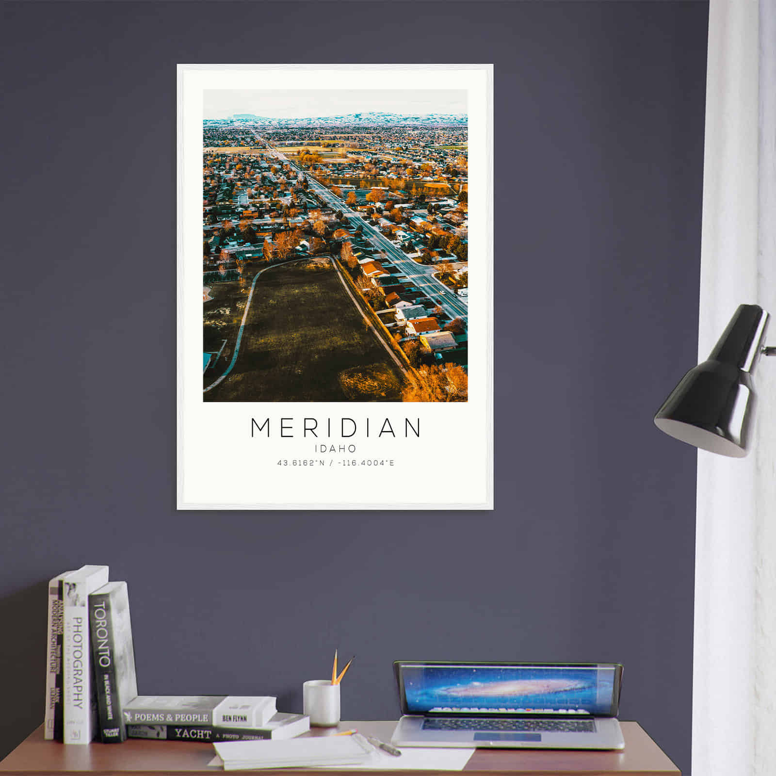 Deerfield Kansas Map Poster, Modern Home Decor Wall Art Print (Copy)