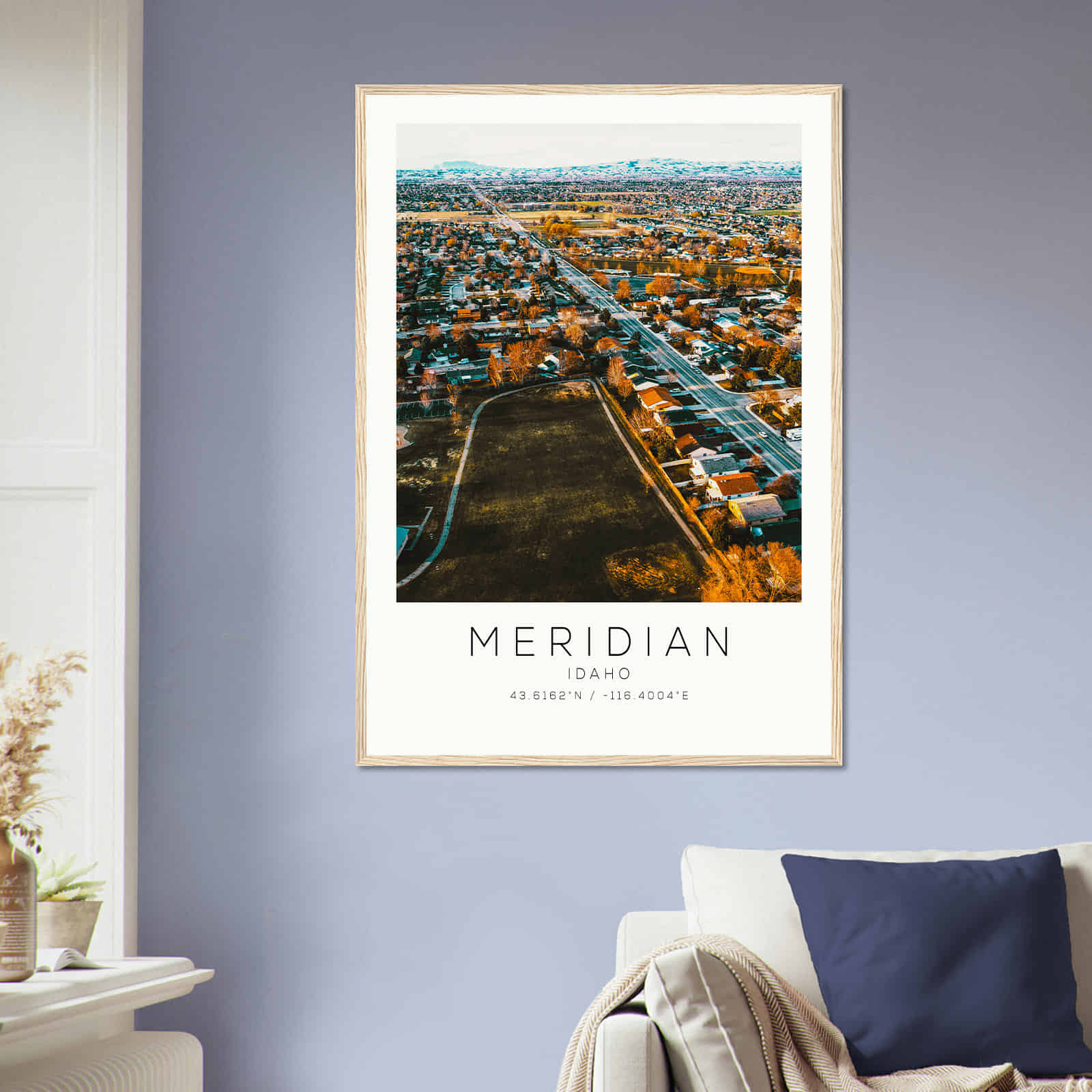 Deerfield Kansas Map Poster, Modern Home Decor Wall Art Print (Copy)