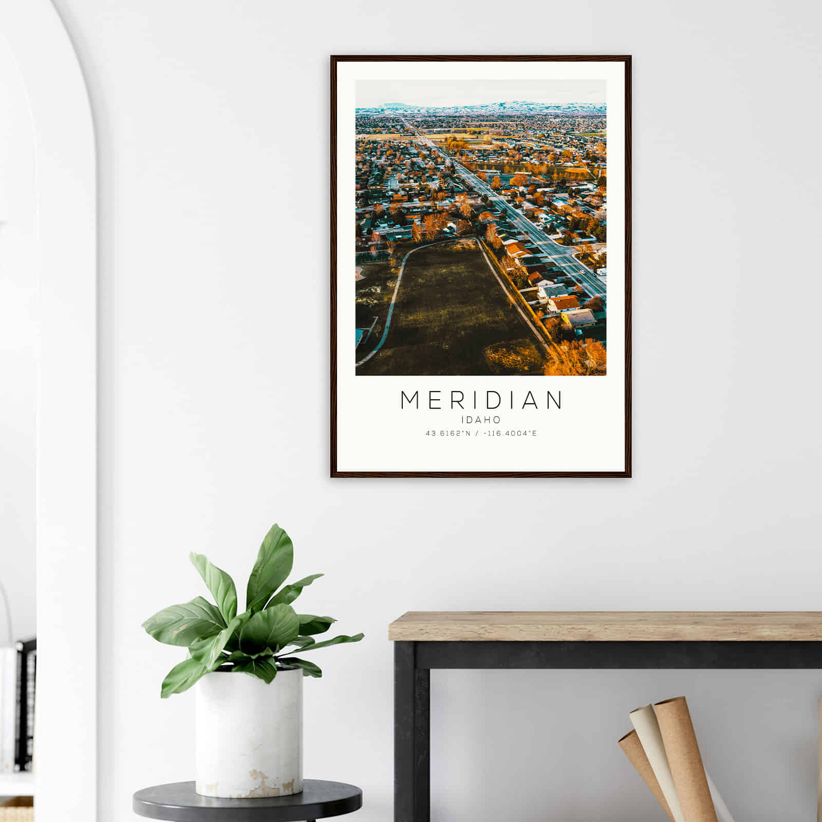 Deerfield Kansas Map Poster, Modern Home Decor Wall Art Print (Copy)