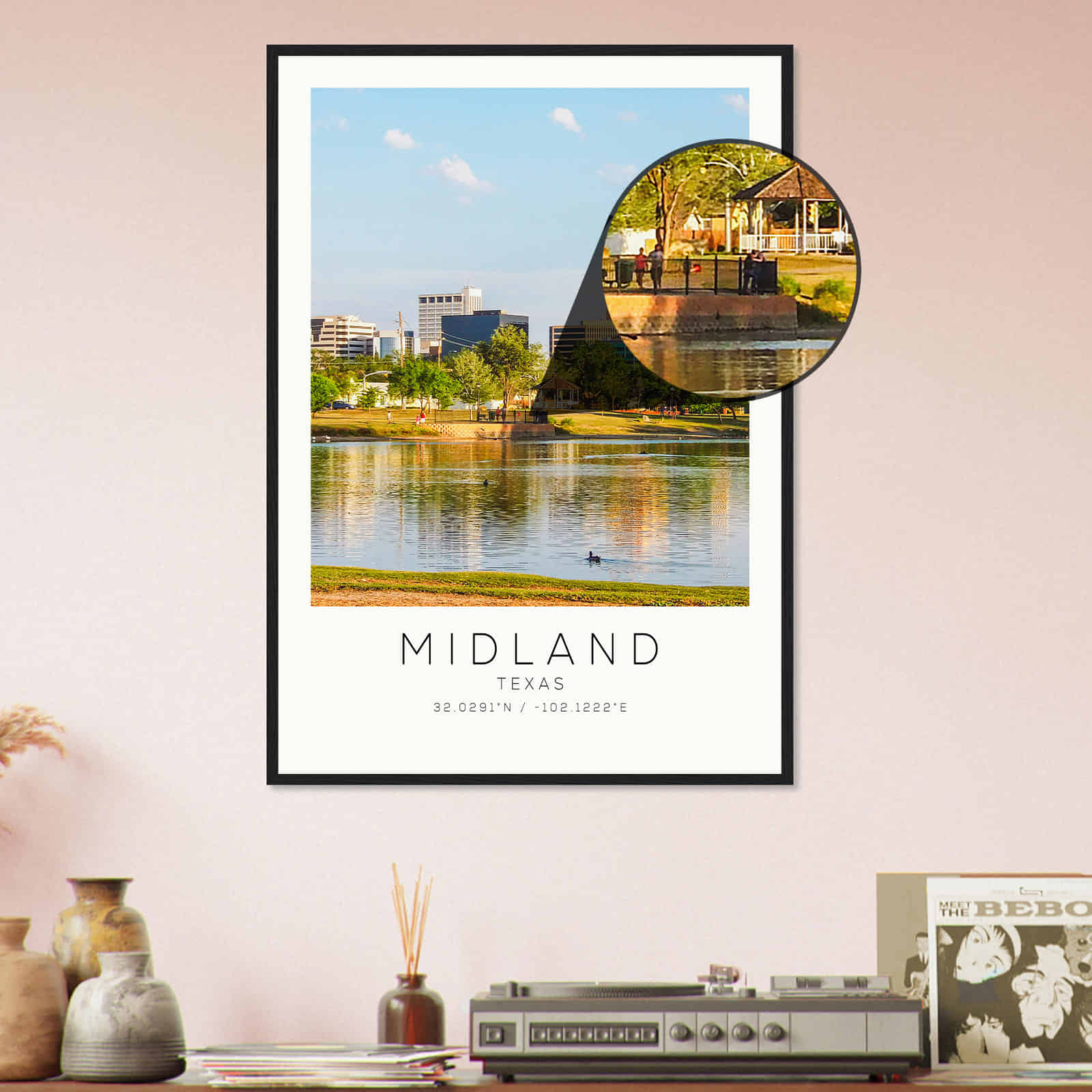 Deerfield Kansas Map Poster, Modern Home Decor Wall Art Print (Copy)