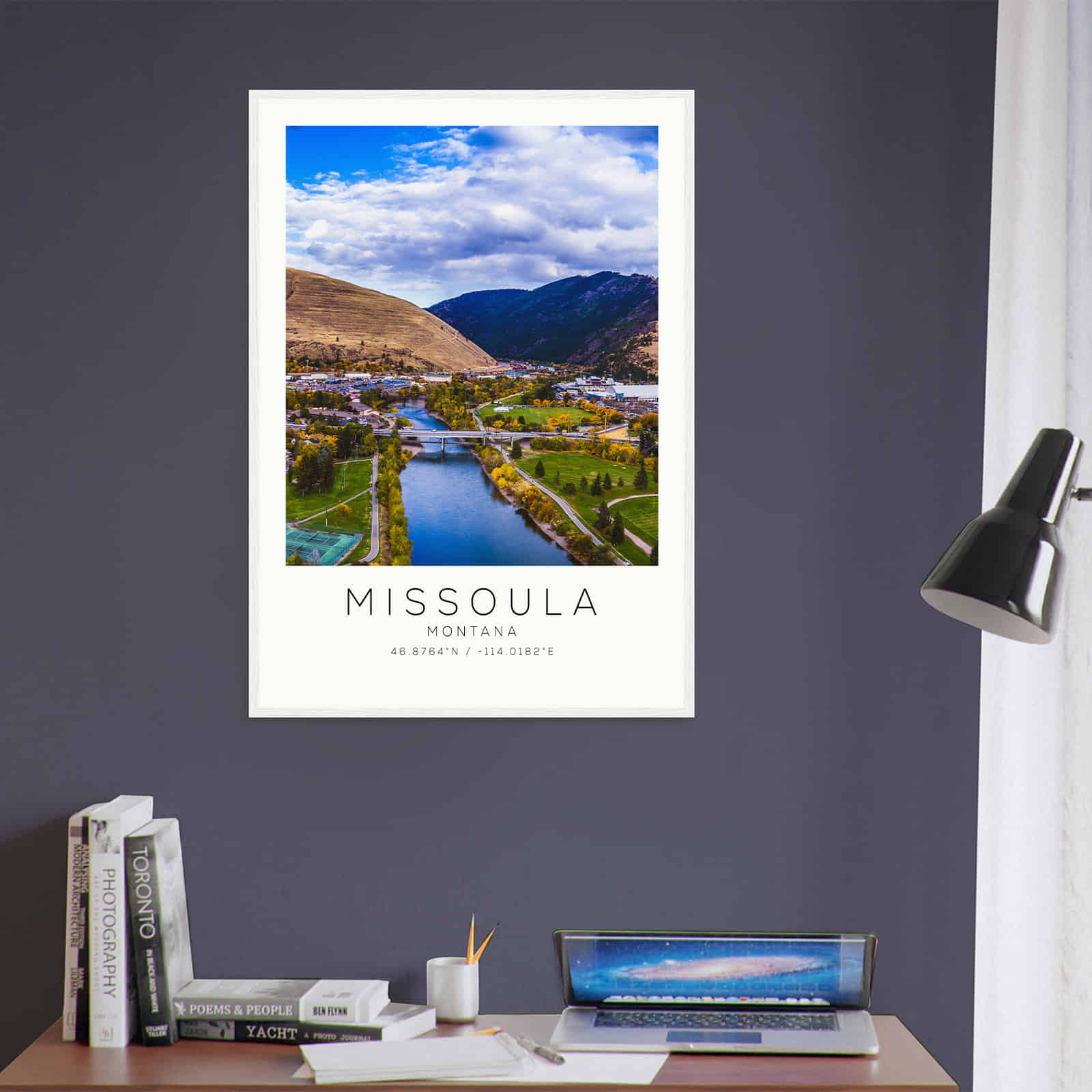 Deerfield Kansas Map Poster, Modern Home Decor Wall Art Print (Copy)