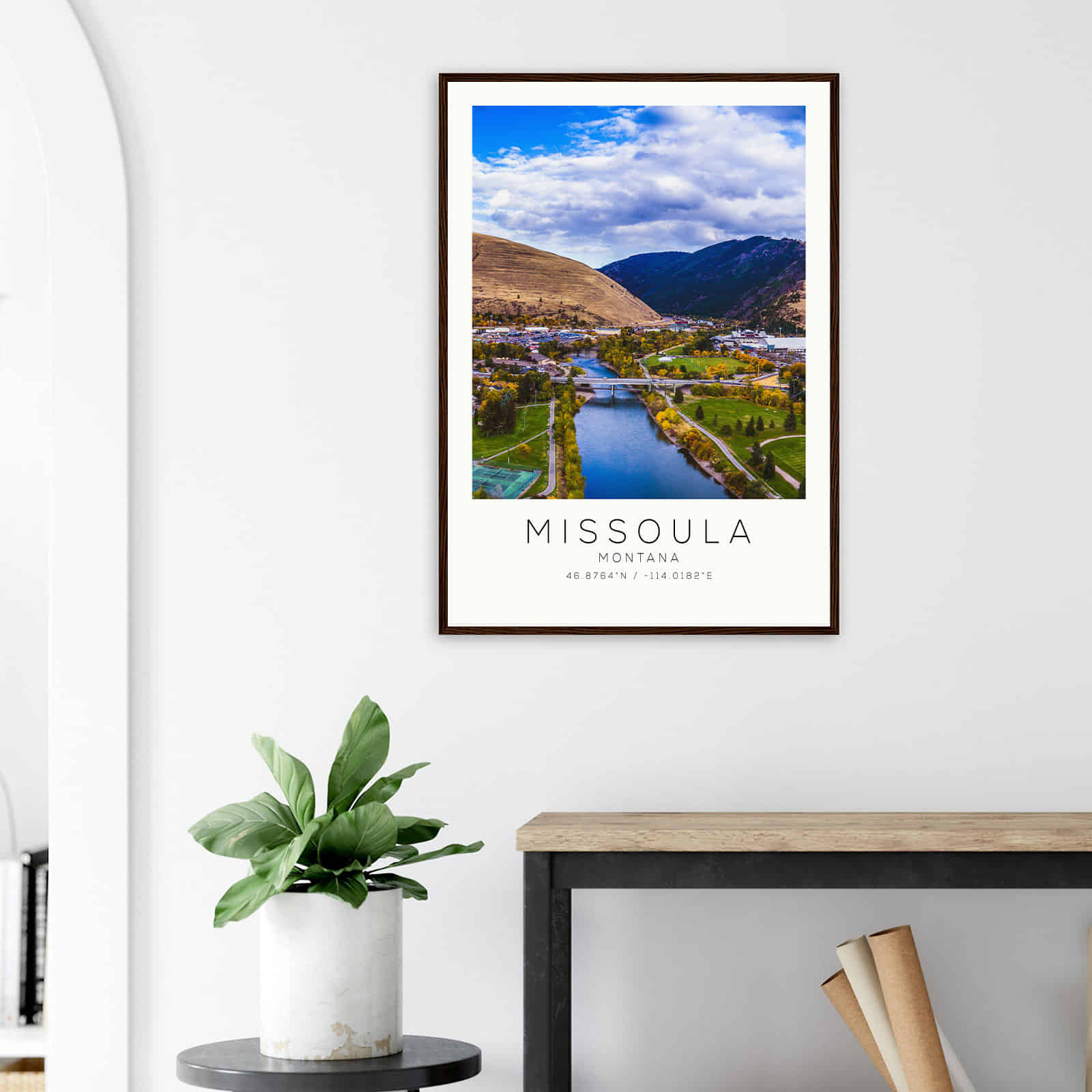 Deerfield Kansas Map Poster, Modern Home Decor Wall Art Print (Copy)