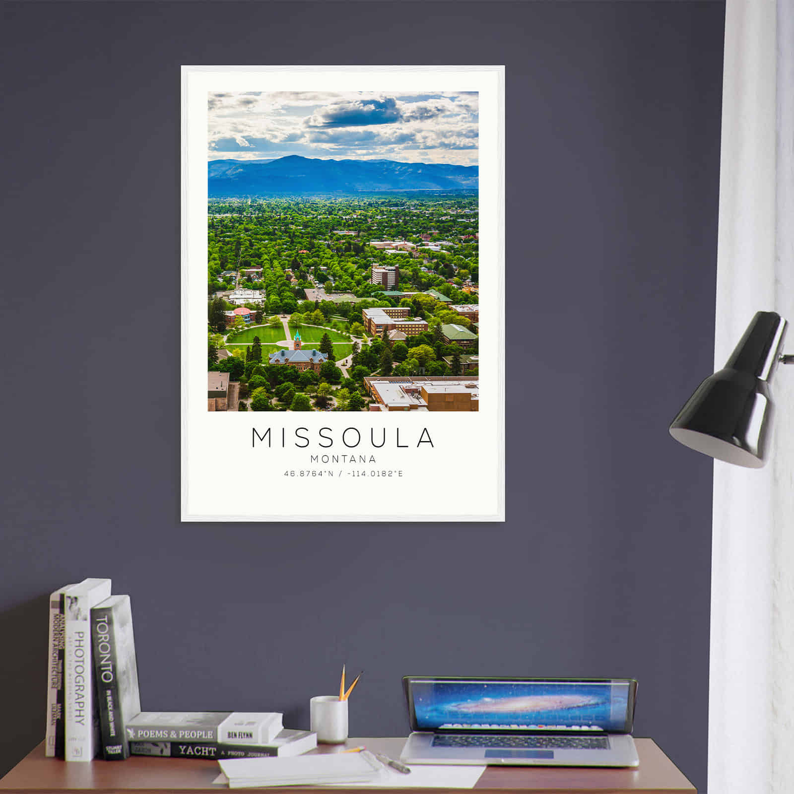 Deerfield Kansas Map Poster, Modern Home Decor Wall Art Print (Copy)