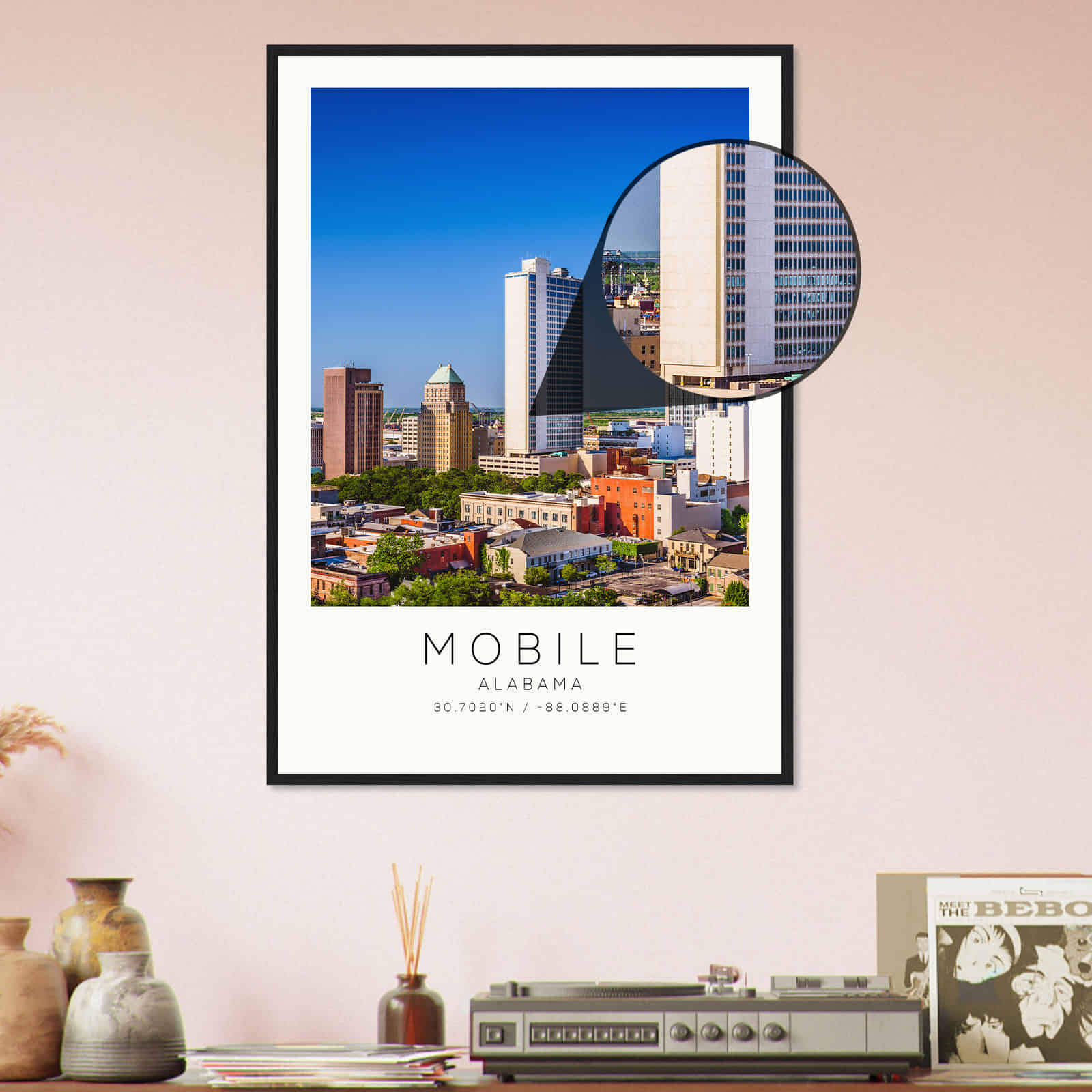 Deerfield Kansas Map Poster, Modern Home Decor Wall Art Print (Copy)