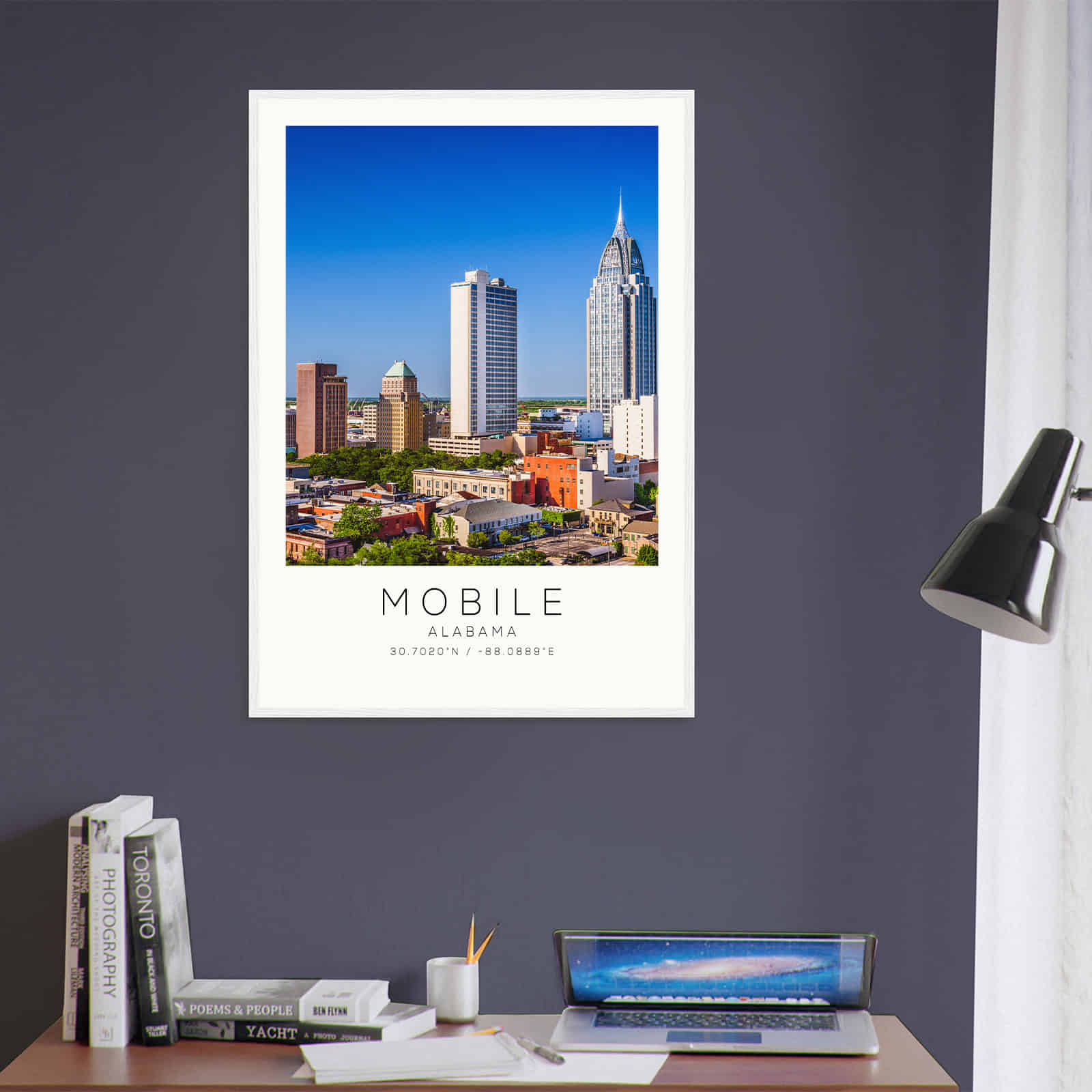 Deerfield Kansas Map Poster, Modern Home Decor Wall Art Print (Copy)