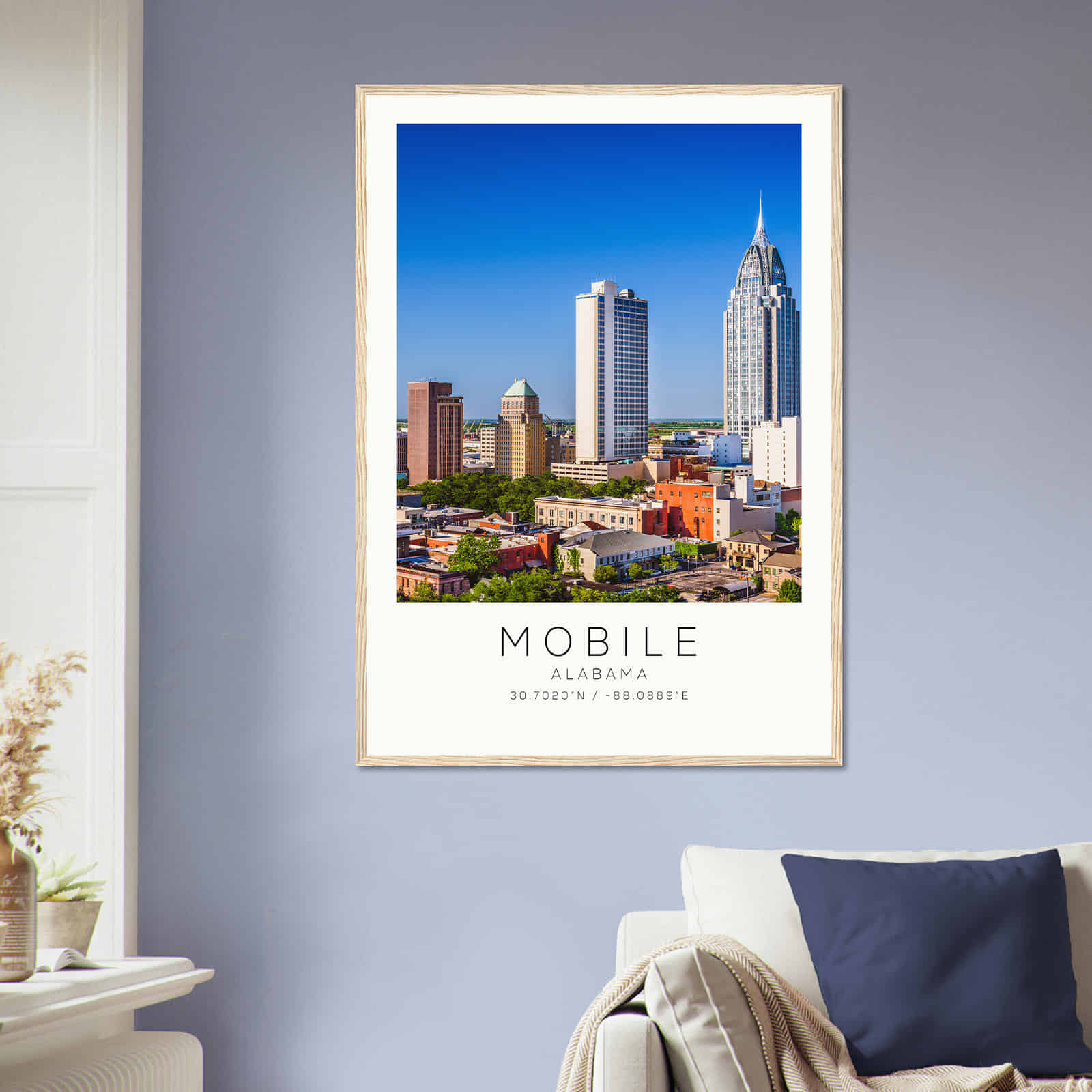 Deerfield Kansas Map Poster, Modern Home Decor Wall Art Print (Copy)