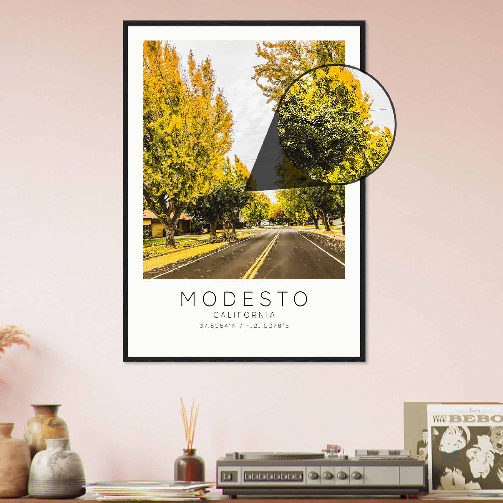 Deerfield Kansas Map Poster, Modern Home Decor Wall Art Print (Copy)