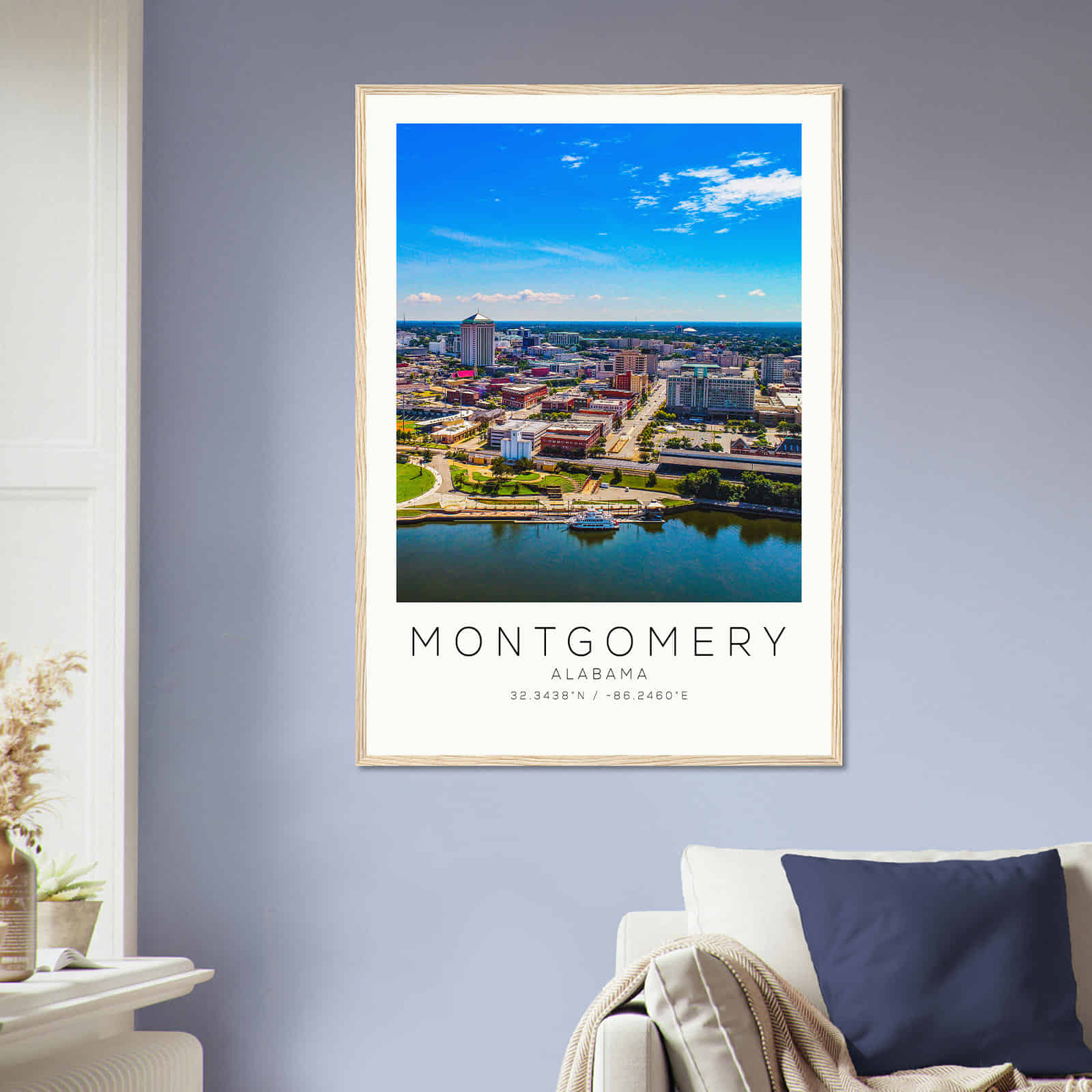 Deerfield Kansas Map Poster, Modern Home Decor Wall Art Print (Copy)