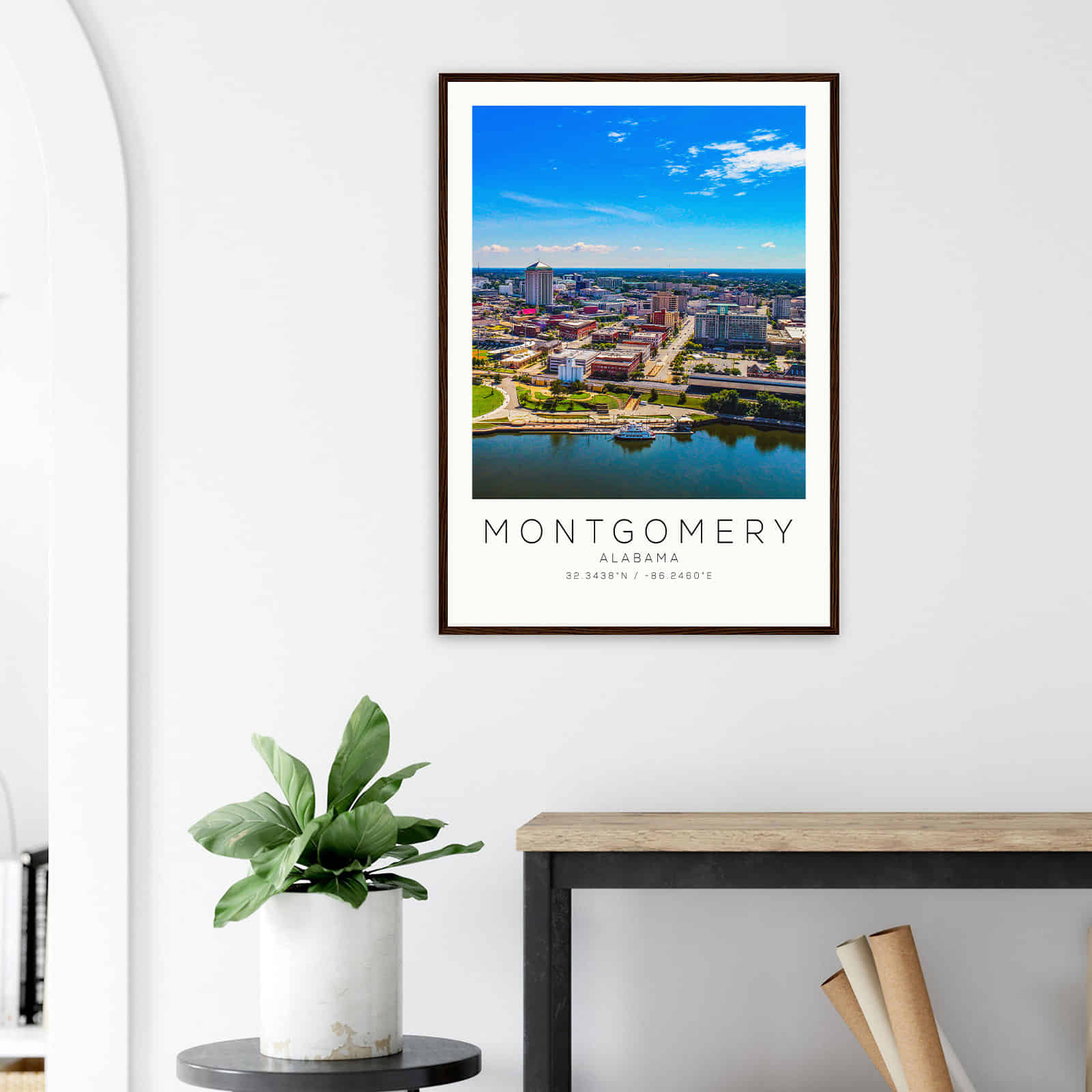 Deerfield Kansas Map Poster, Modern Home Decor Wall Art Print (Copy)