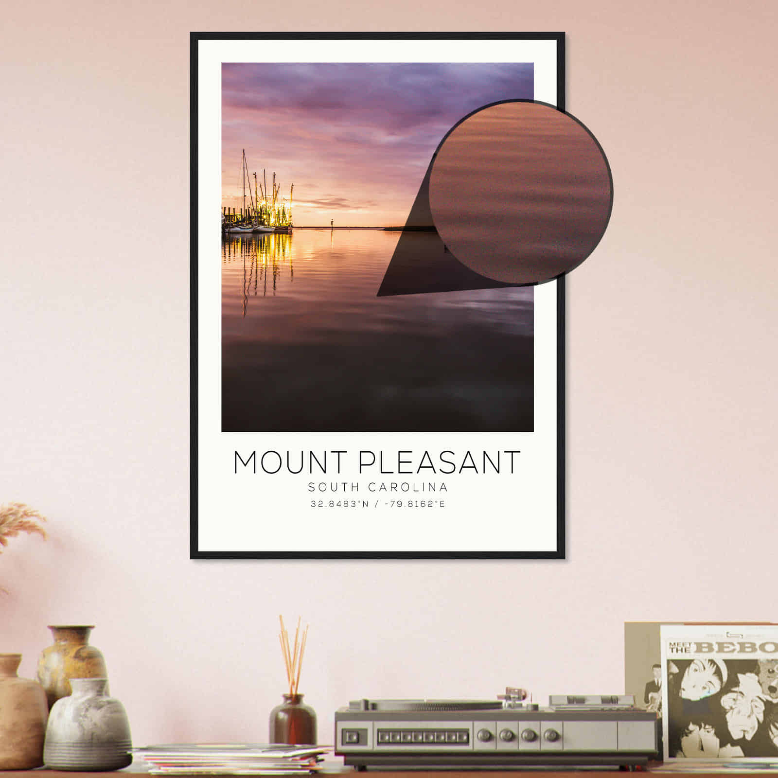 Deerfield Kansas Map Poster, Modern Home Decor Wall Art Print (Copy)