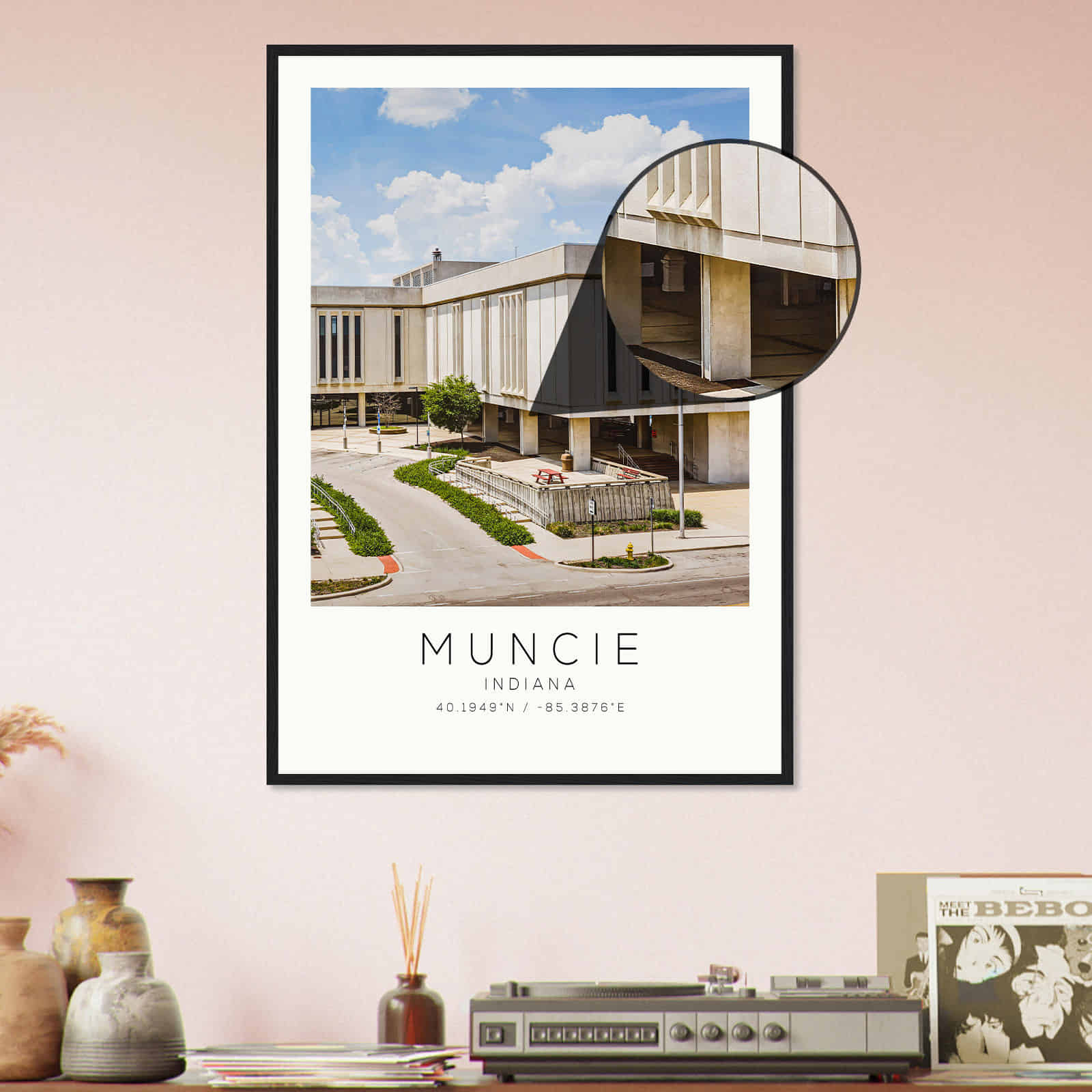 Deerfield Kansas Map Poster, Modern Home Decor Wall Art Print (Copy)