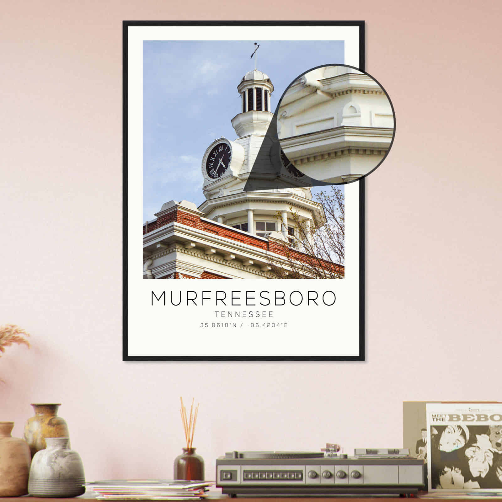 Deerfield Kansas Map Poster, Modern Home Decor Wall Art Print (Copy)