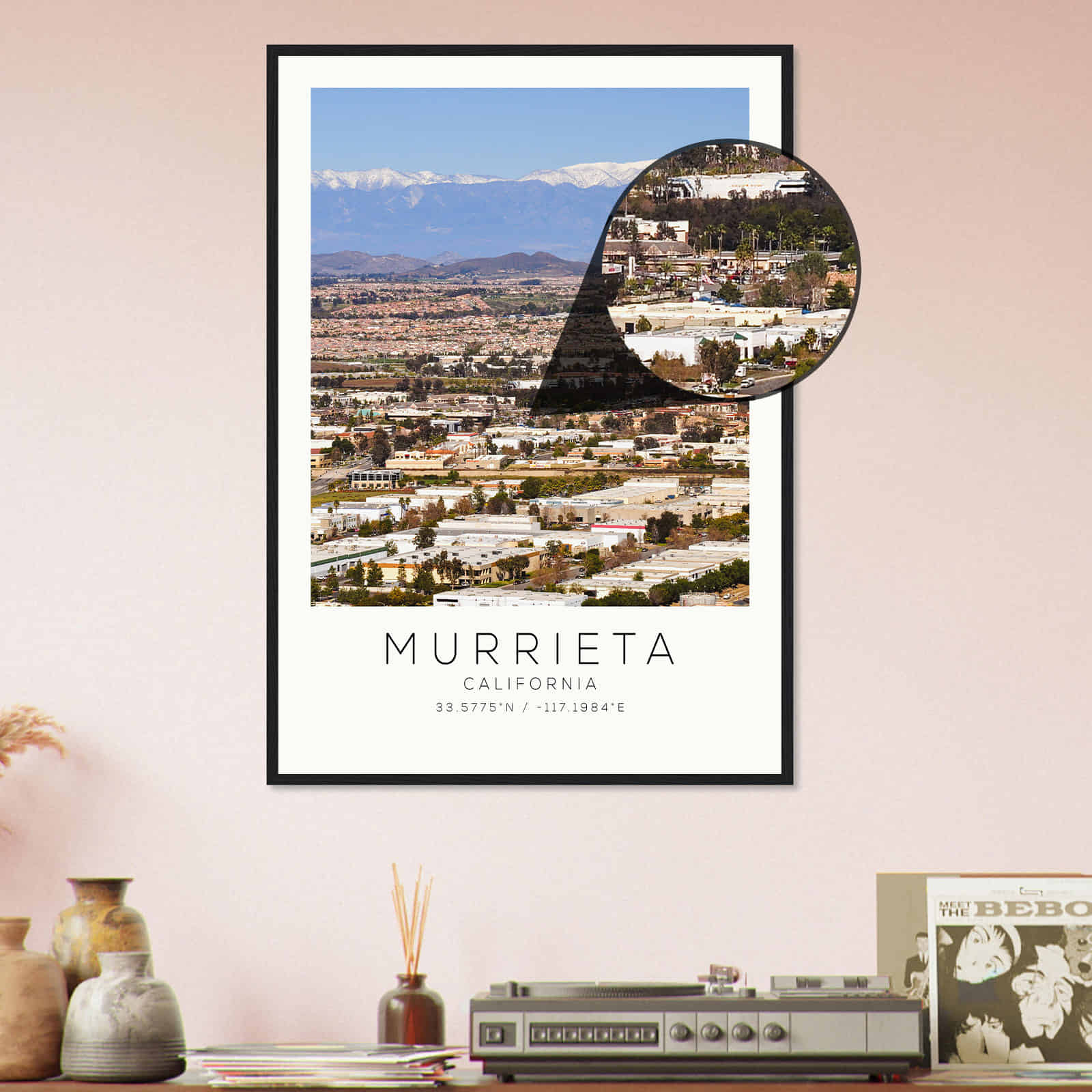 Deerfield Kansas Map Poster, Modern Home Decor Wall Art Print (Copy)