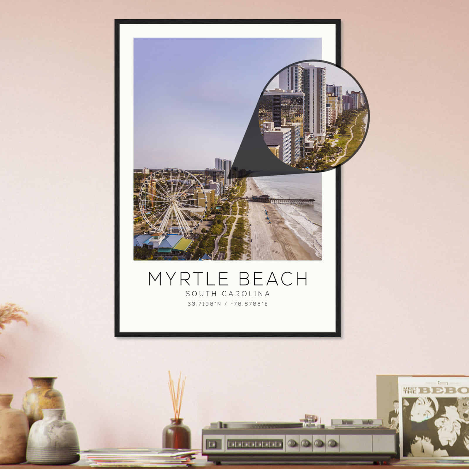 Deerfield Kansas Map Poster, Modern Home Decor Wall Art Print (Copy)