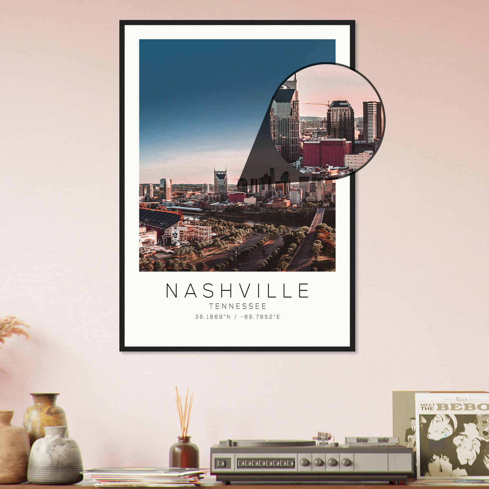 Deerfield Kansas Map Poster, Modern Home Decor Wall Art Print (Copy)