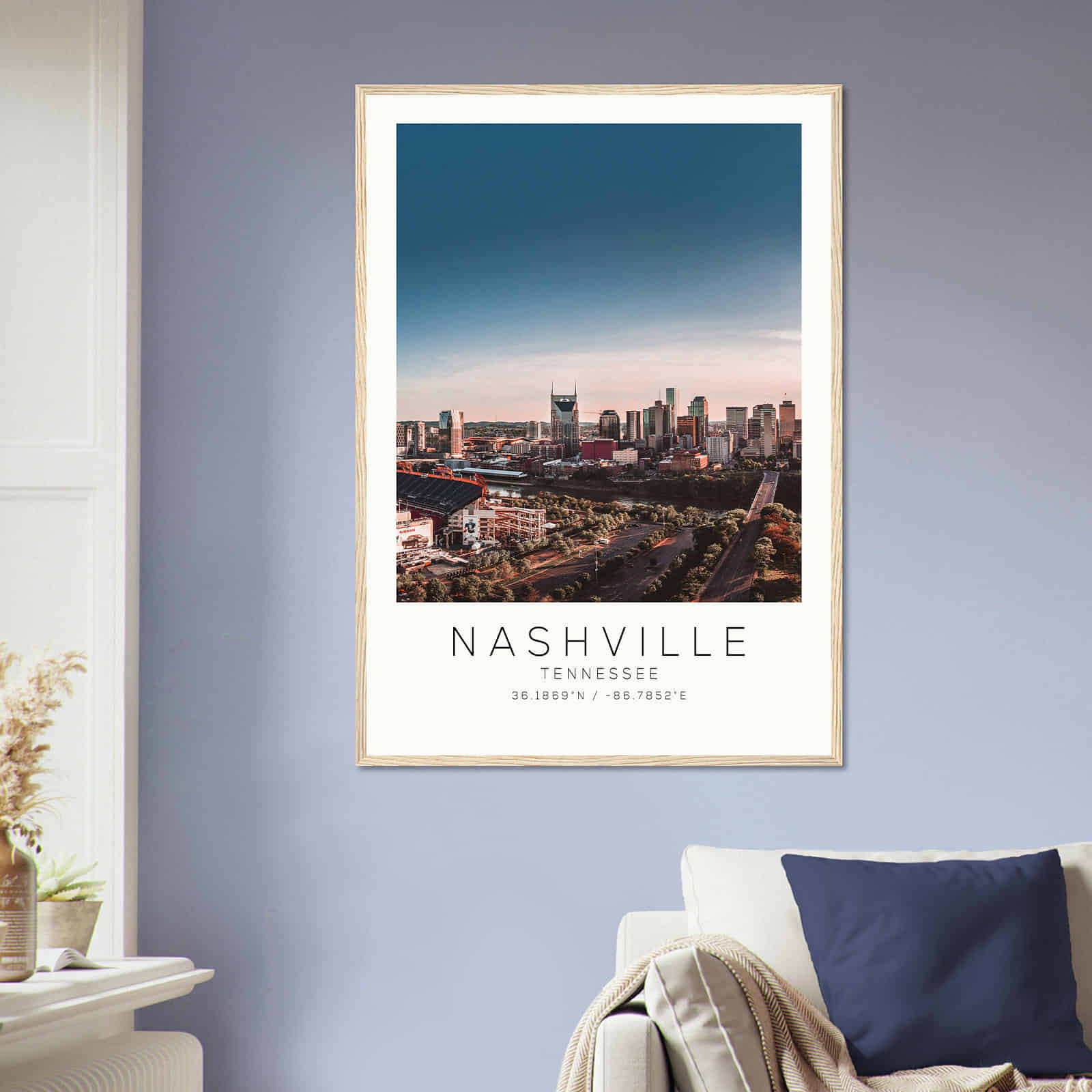 Deerfield Kansas Map Poster, Modern Home Decor Wall Art Print (Copy)