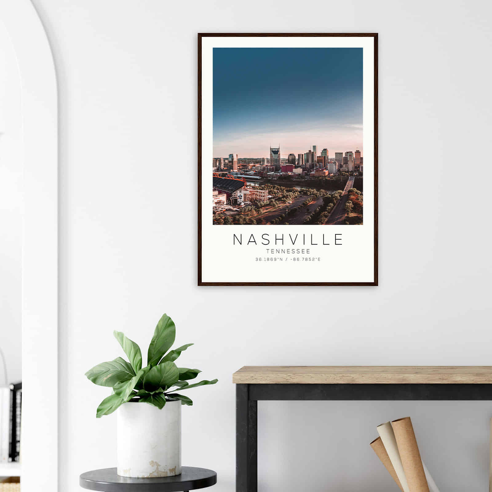 Deerfield Kansas Map Poster, Modern Home Decor Wall Art Print (Copy)