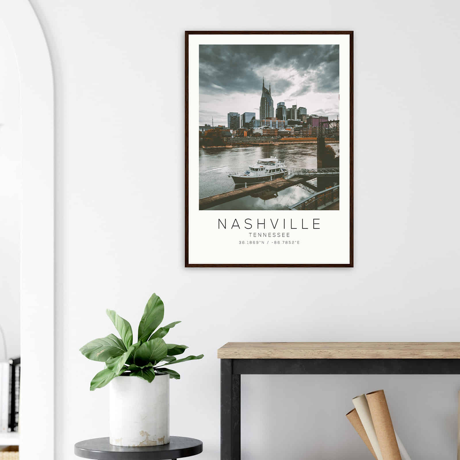 Deerfield Kansas Map Poster, Modern Home Decor Wall Art Print (Copy)