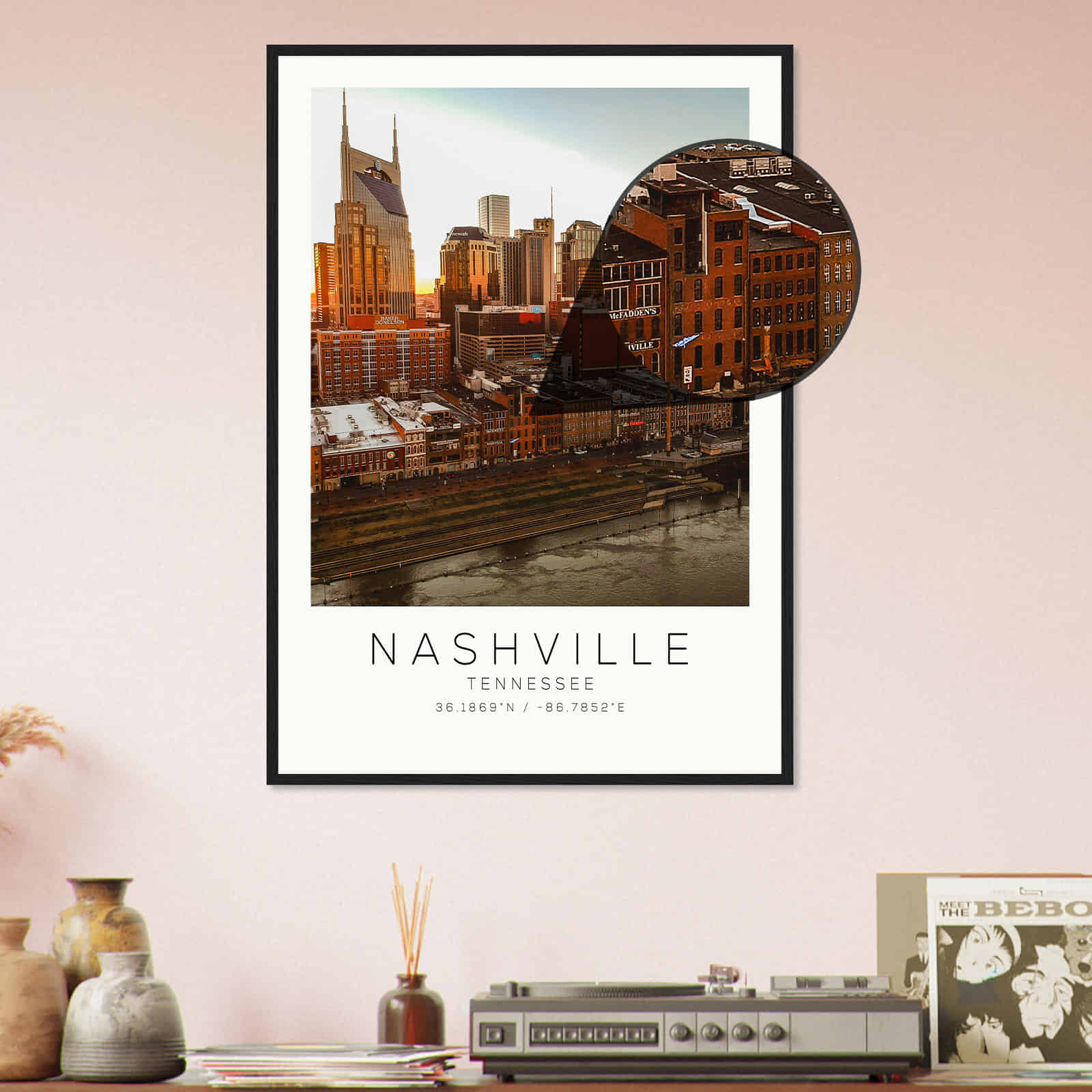 Deerfield Kansas Map Poster, Modern Home Decor Wall Art Print (Copy)