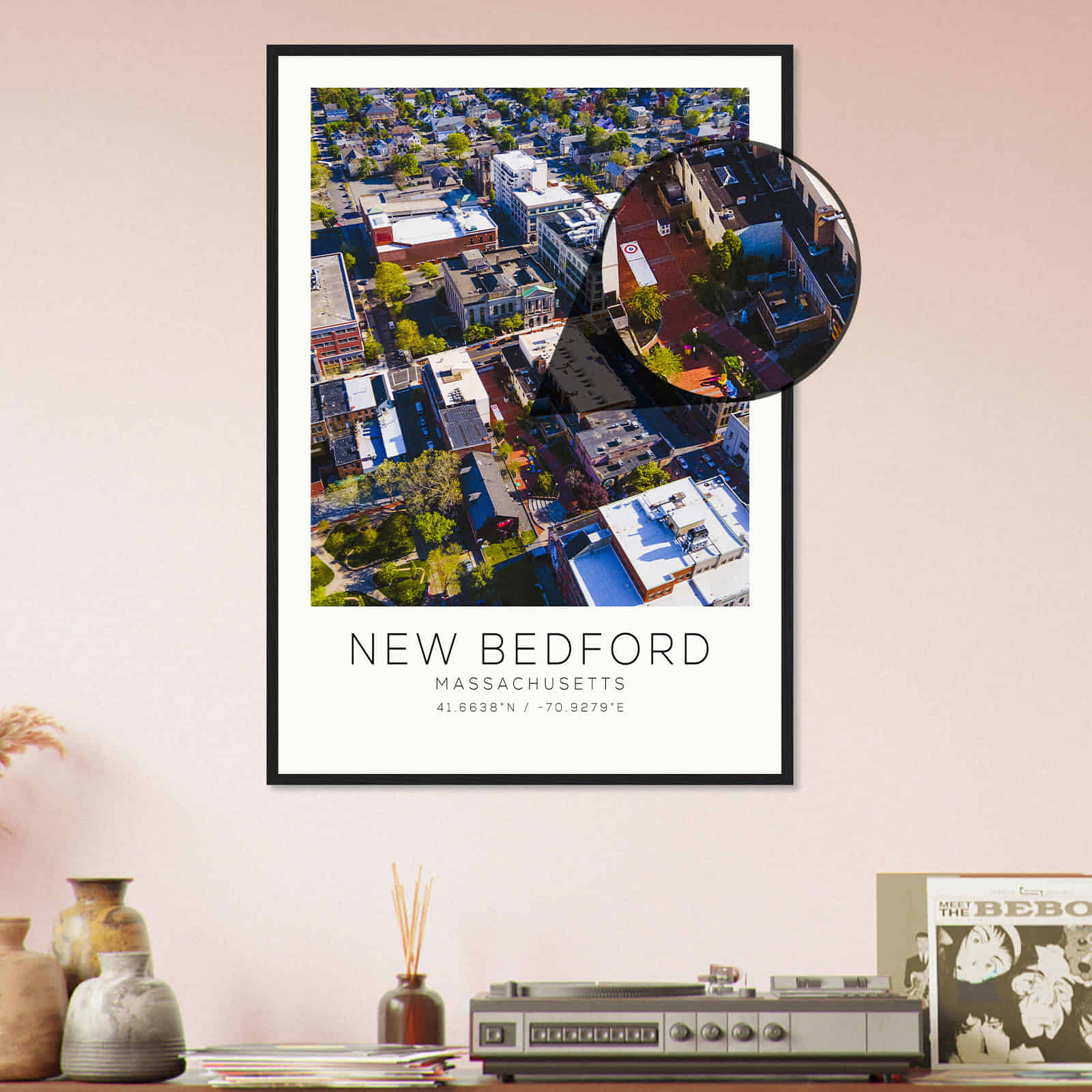 Deerfield Kansas Map Poster, Modern Home Decor Wall Art Print (Copy)