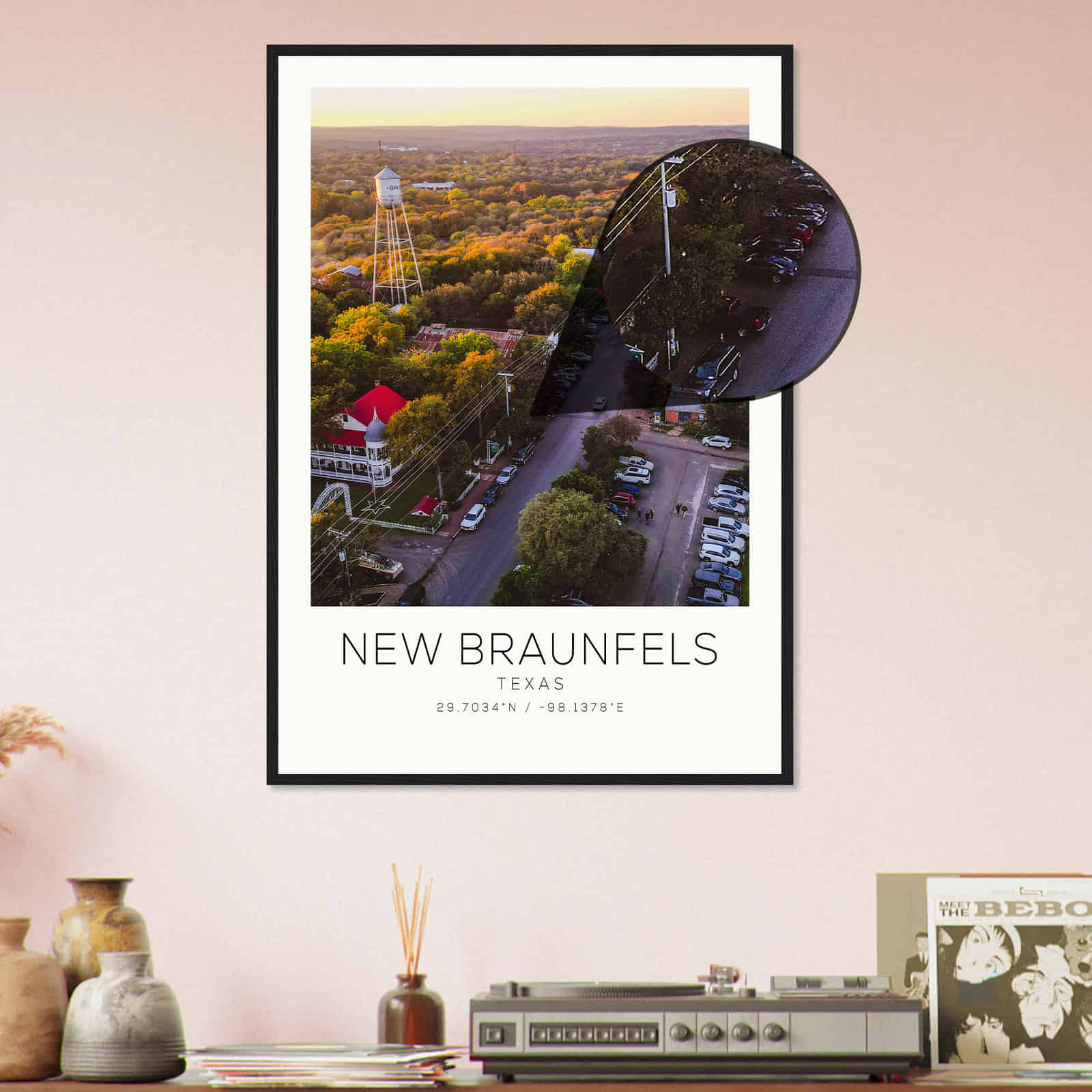 Deerfield Kansas Map Poster, Modern Home Decor Wall Art Print (Copy)